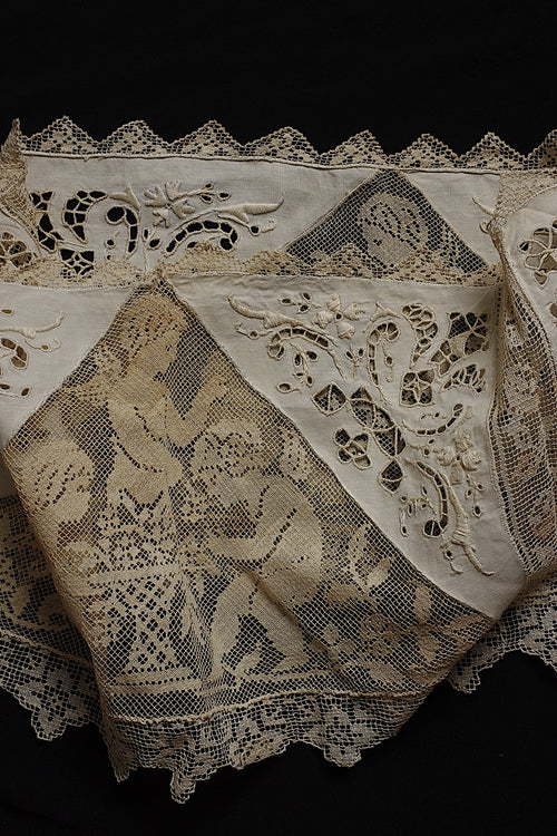 アンティークレース dentelle ancienne　abat jour