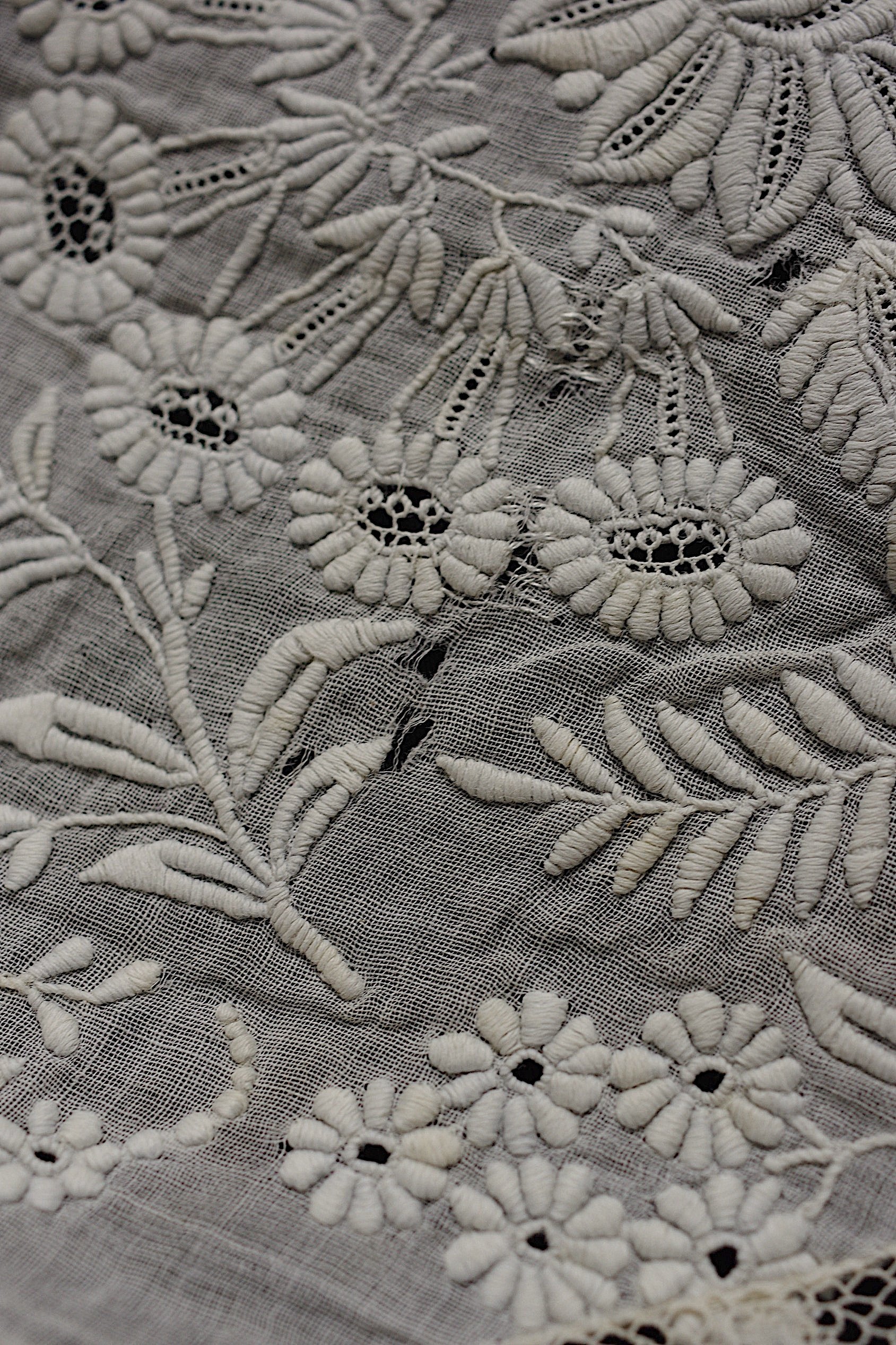 アンティークレース dentelle ancienne　刺繍ハギレ
