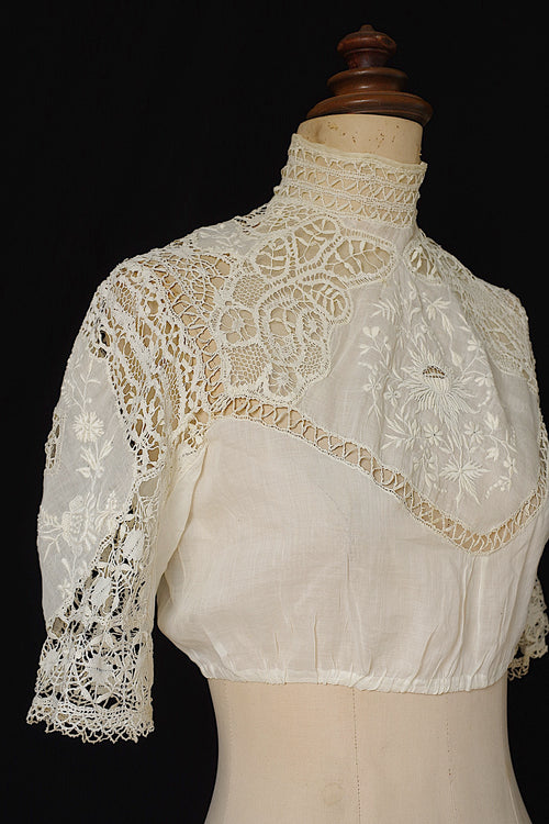 アンティークブラウス vêtement antique blouse 3