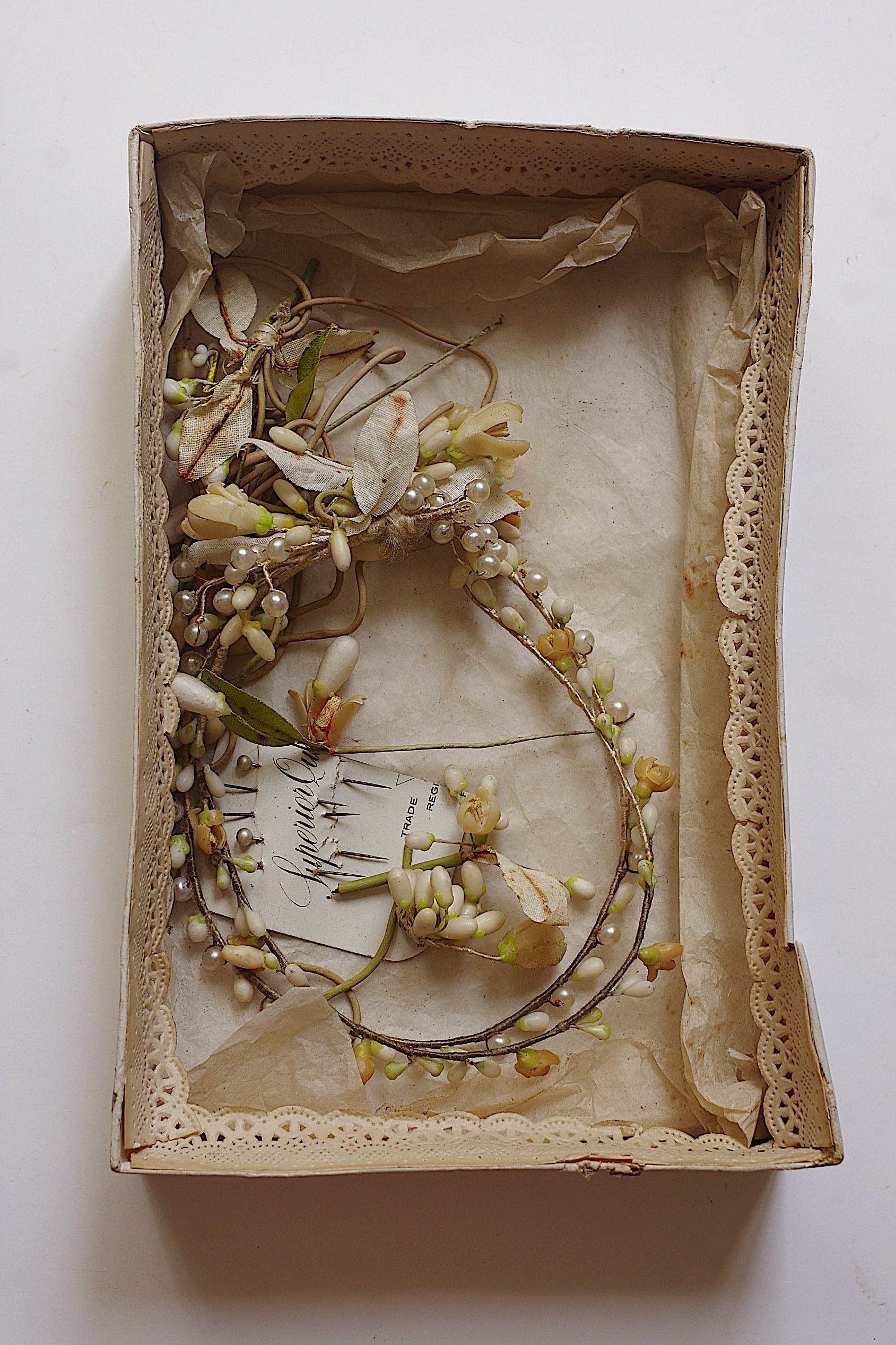 アンティーク花冠　Couronne de mariée ancienne