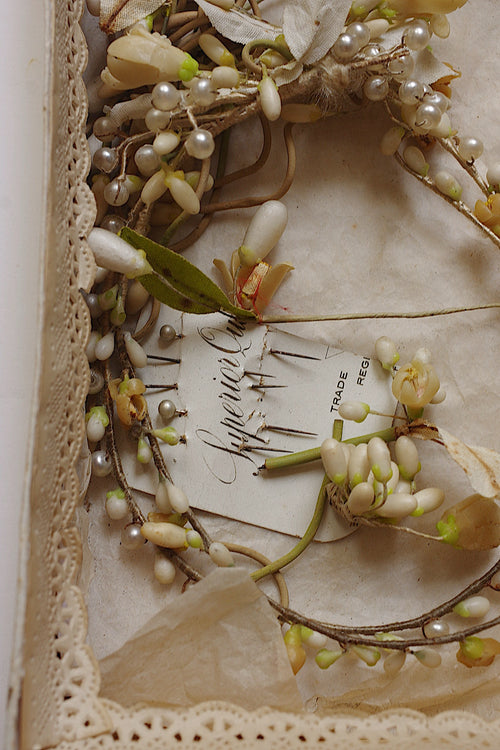 アンティーク花冠　Couronne de mariée ancienne