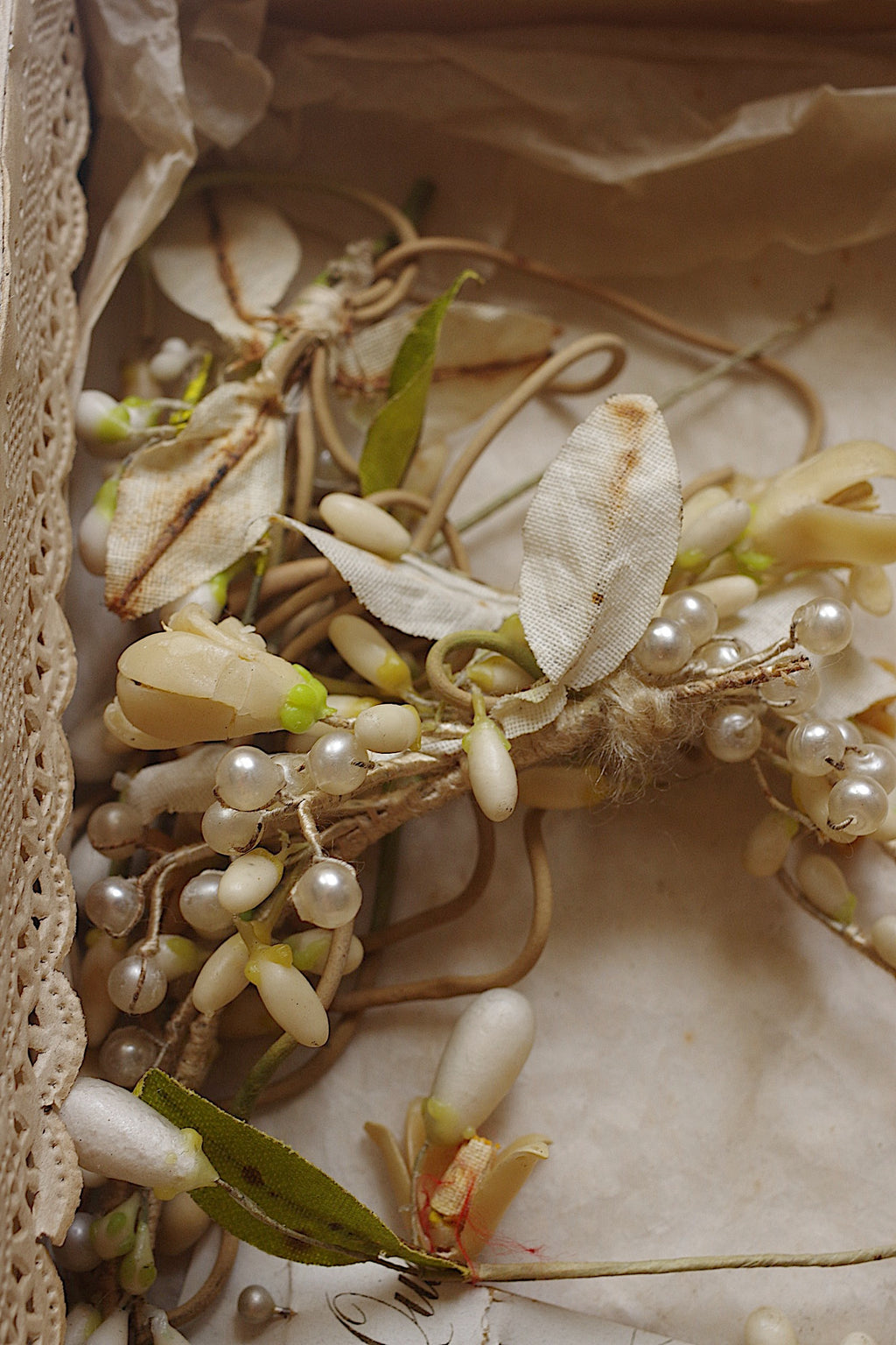 アンティーク花冠　Couronne de mariée ancienne