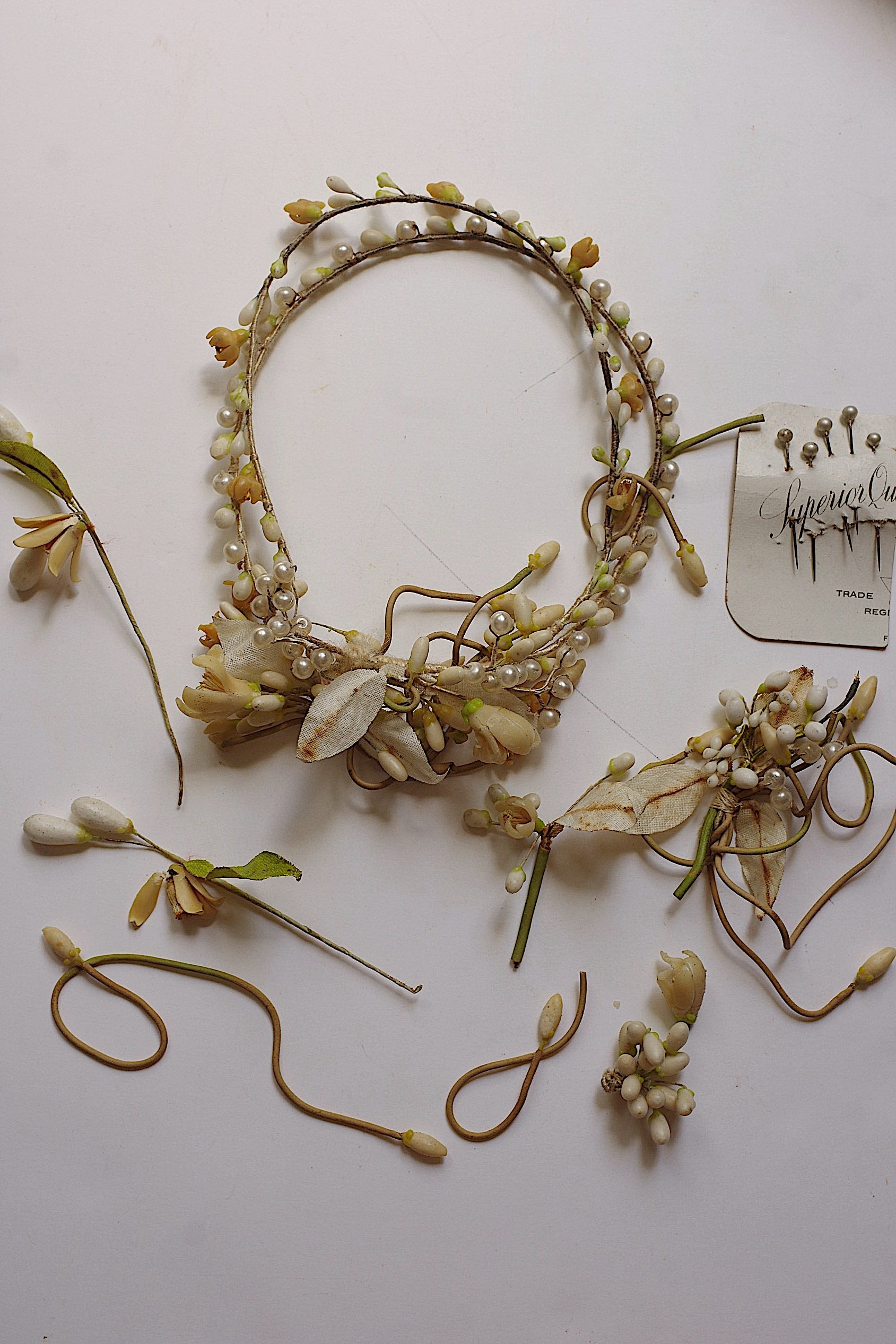 アンティーク花冠　Couronne de mariée ancienne
