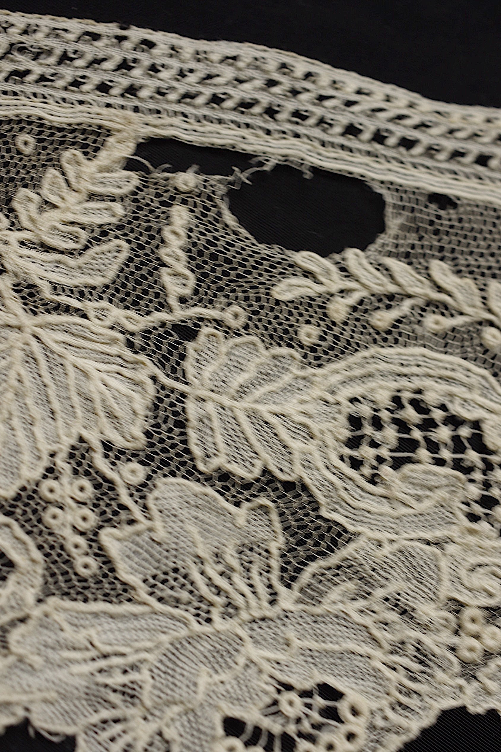 アンティークレース dentelle ancienne　ブリュクセルレース　ハギレ5本