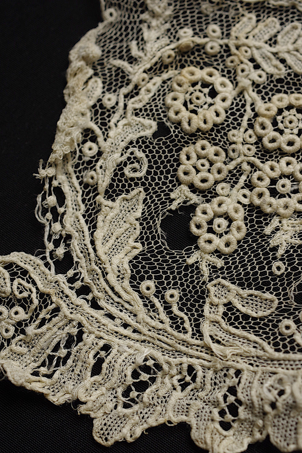 アンティークレース dentelle ancienne　ブリュクセルレース　ハギレ5本