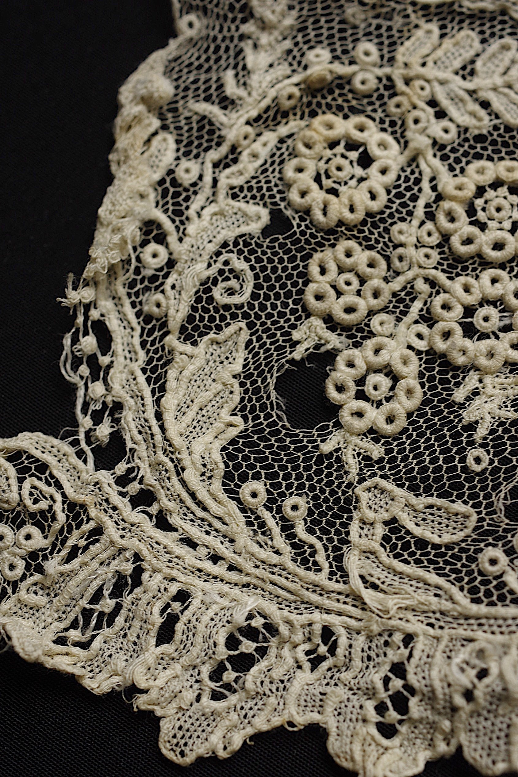 アンティークレース dentelle ancienne　ブリュクセルレース　ハギレ5本