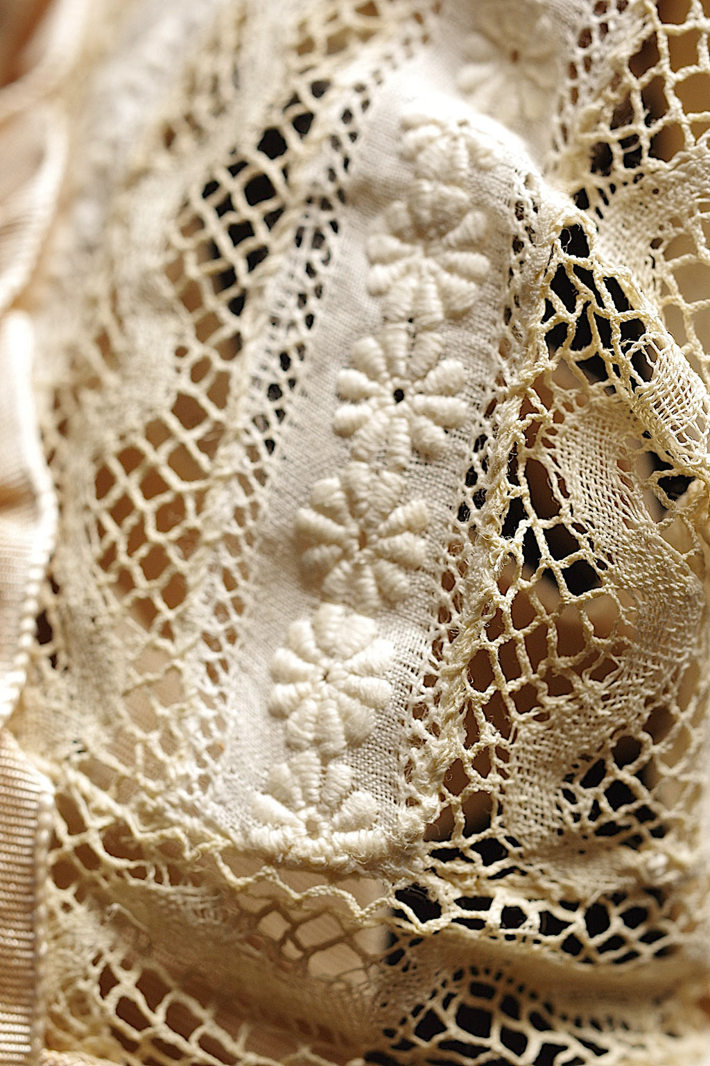 アンティークレース dentelle ancienne　ボネ　bebe2