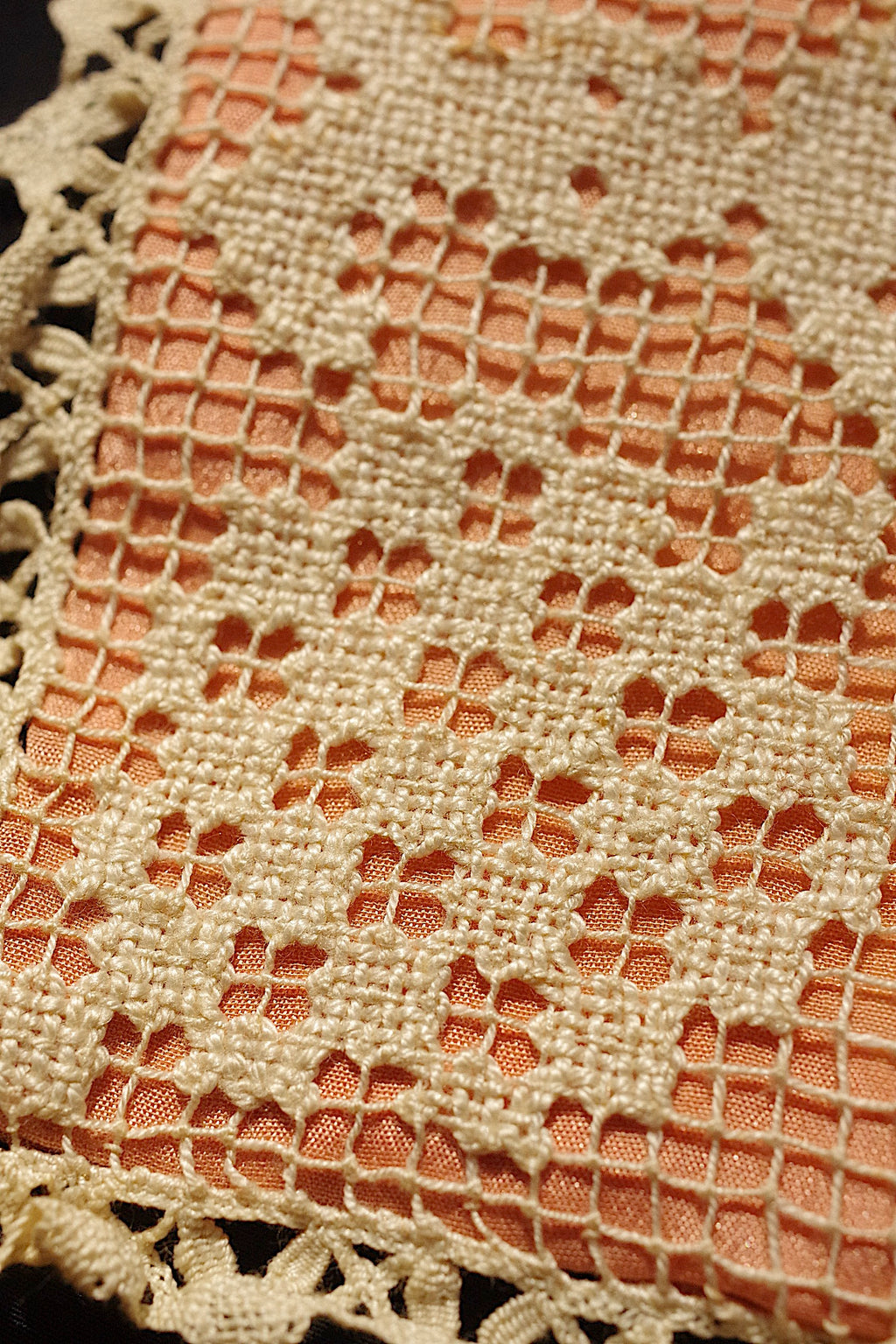 アンティークレース dentelle ancienne　フィレレース　2点