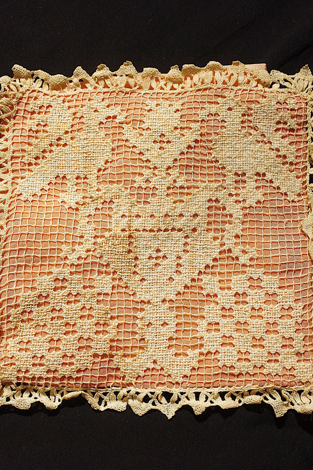 アンティークレース dentelle ancienne　フィレレース　2点