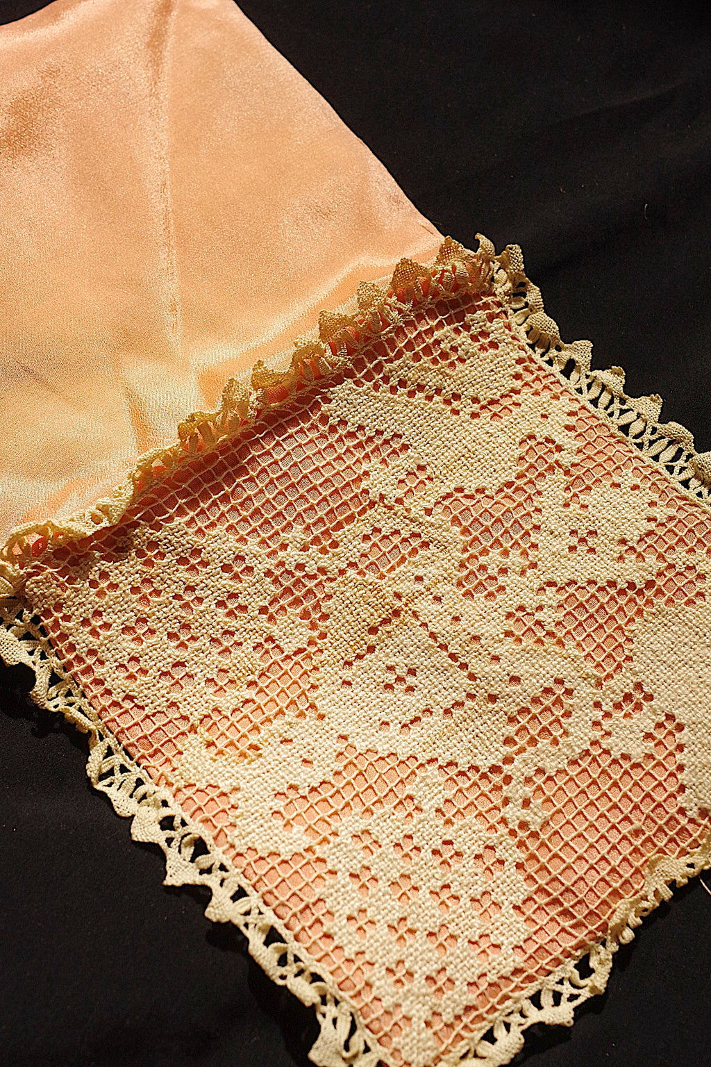 アンティークレース dentelle ancienne　フィレレース　2点