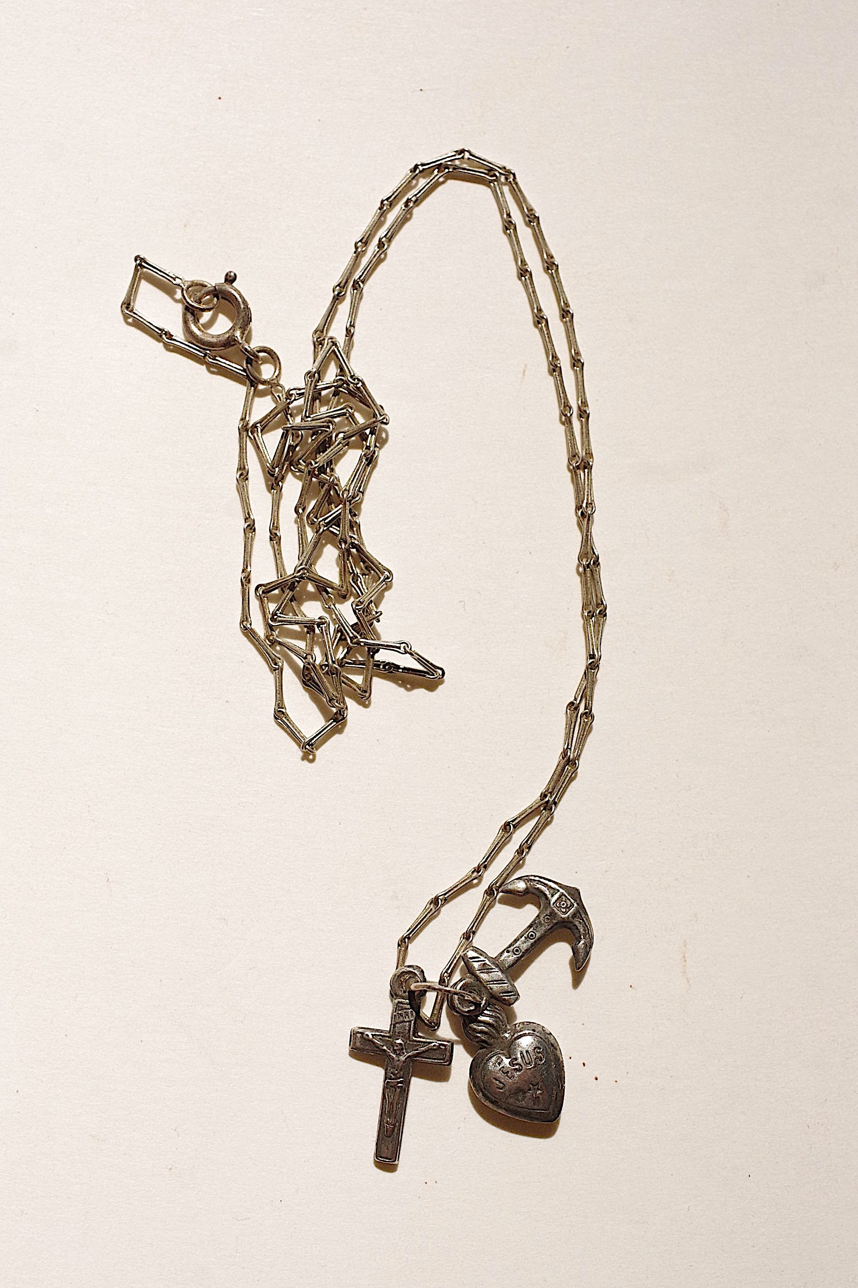 アンティークペンダント　collier antique 3モチーフ