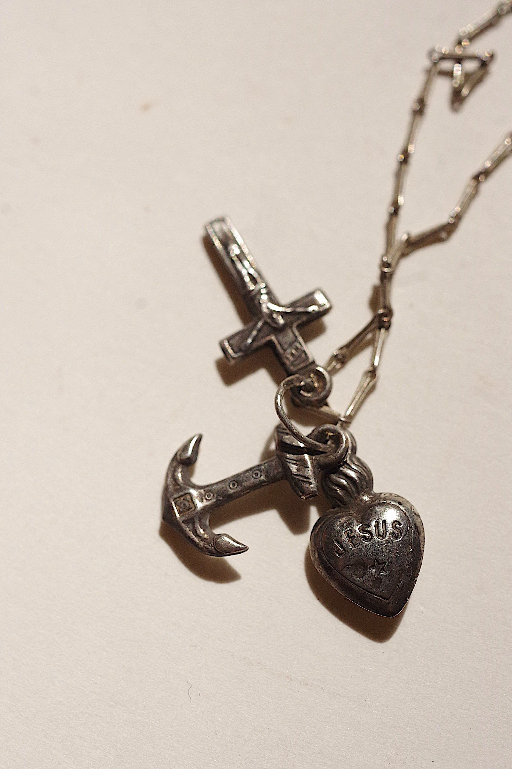 アンティークペンダント　collier antique 3モチーフ