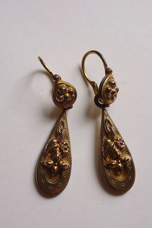 アンティークピアス　boucles d'oreilles antique