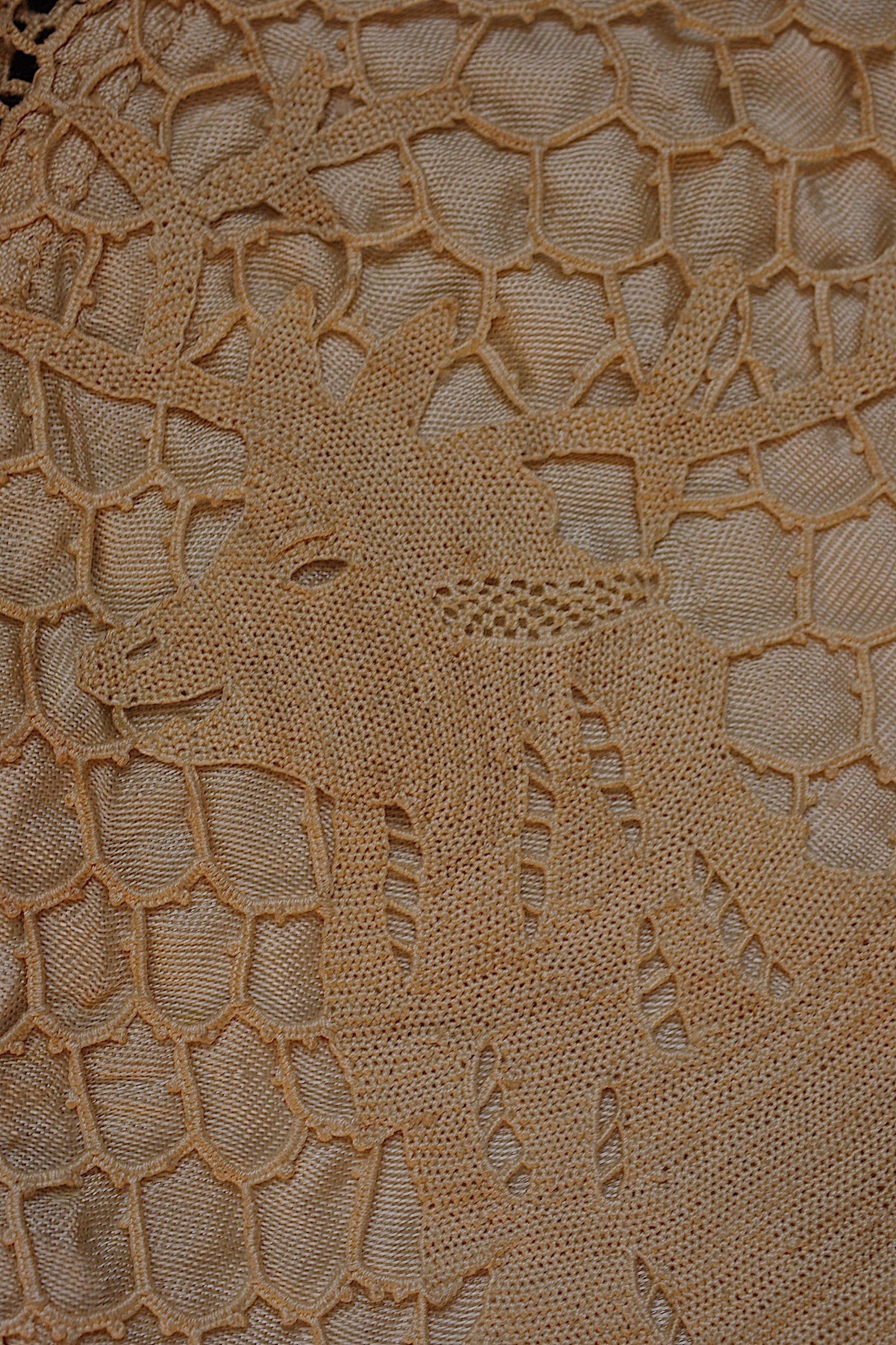 アンティークレース dentelle ancienne　刺繍ハギレ　ポシェット