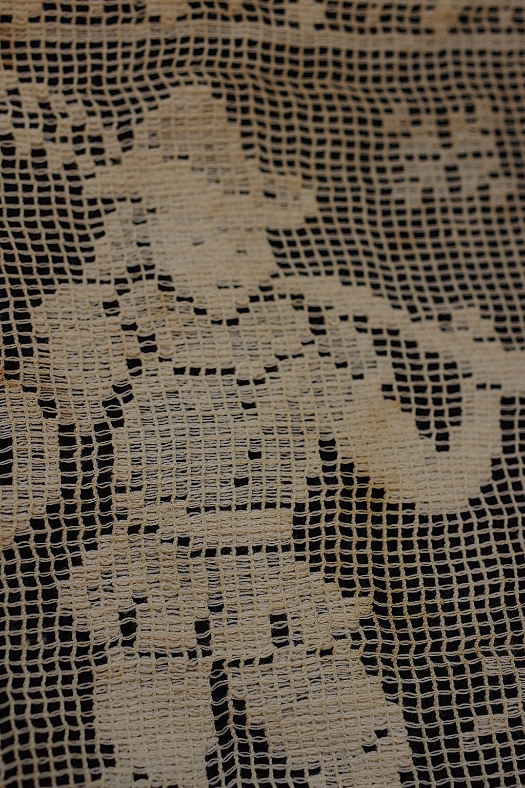 アンティークレース dentelle ancienne　刺繍ハギレ　ポシェット