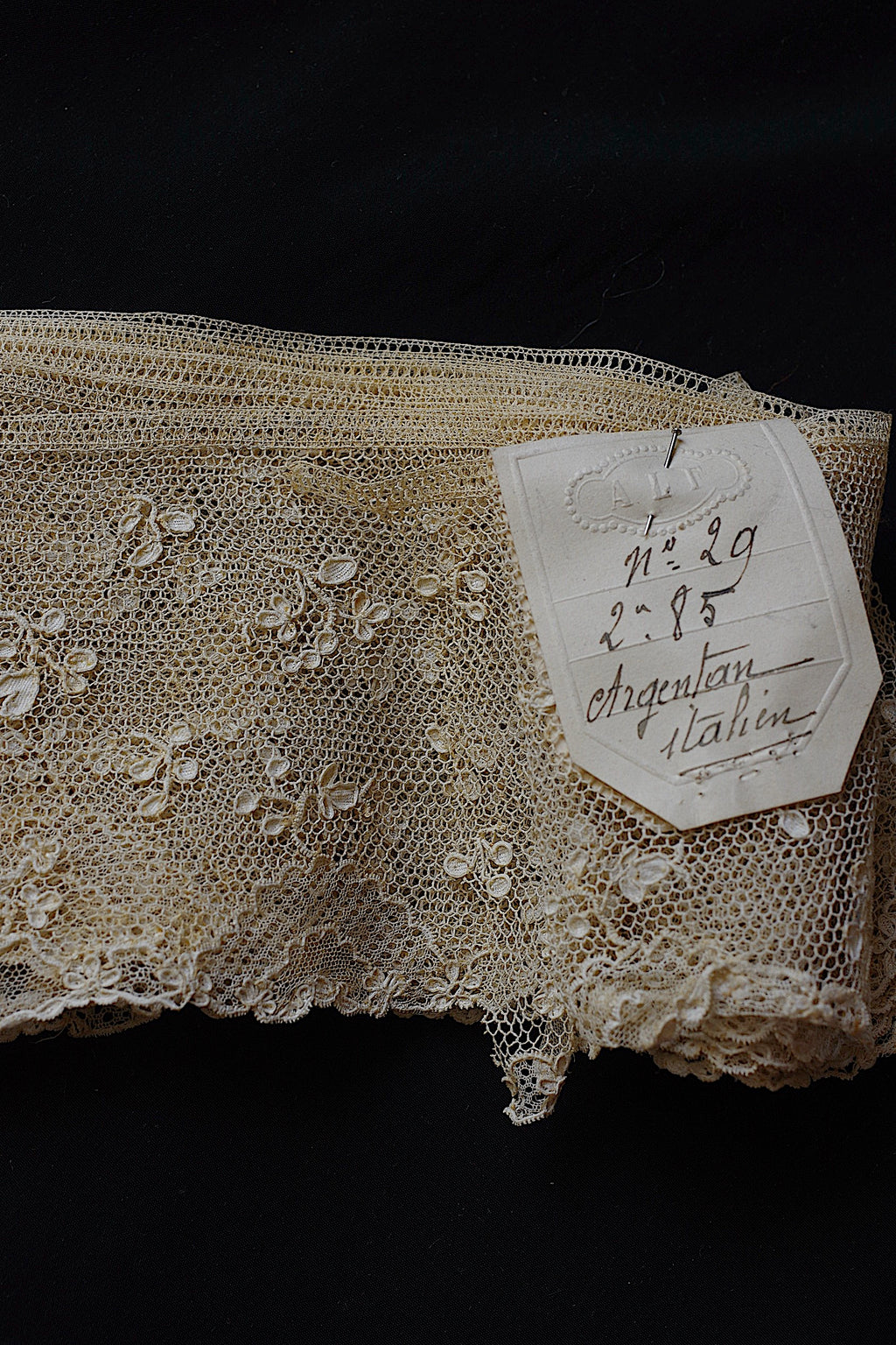 アンティークレース dentelle ancienne　アランソンレース284cm