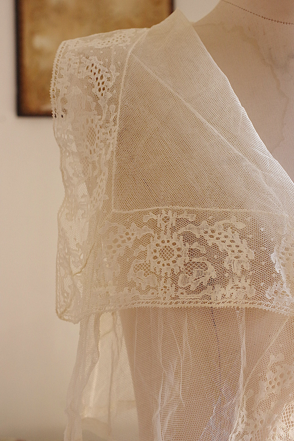 アンティークレース dentelle ancienne　レースプラストロン