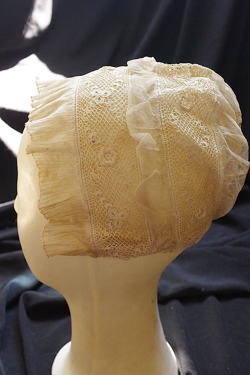 アンティークレース dentelle ancienne　bonnet 1