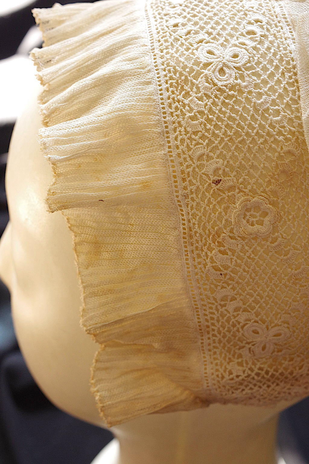アンティークレース dentelle ancienne　bonnet 1