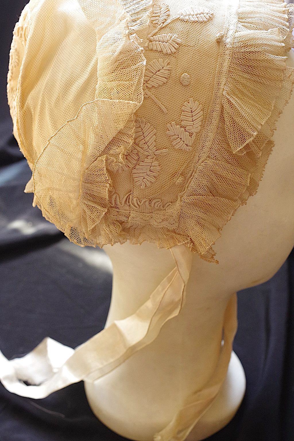 アンティークレース dentelle ancienne　bonnet 2
