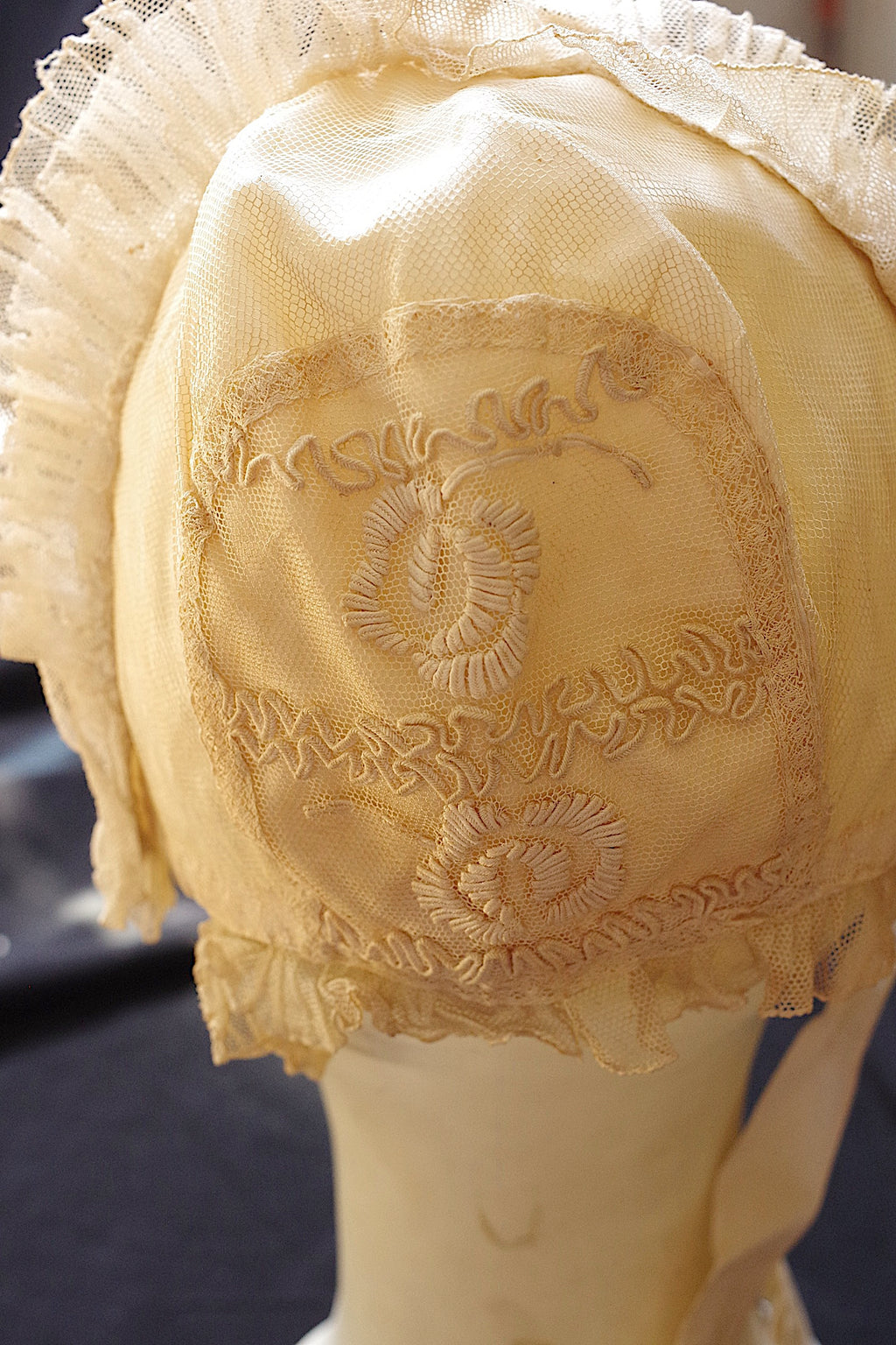 アンティークレース dentelle ancienne　bonnet 2