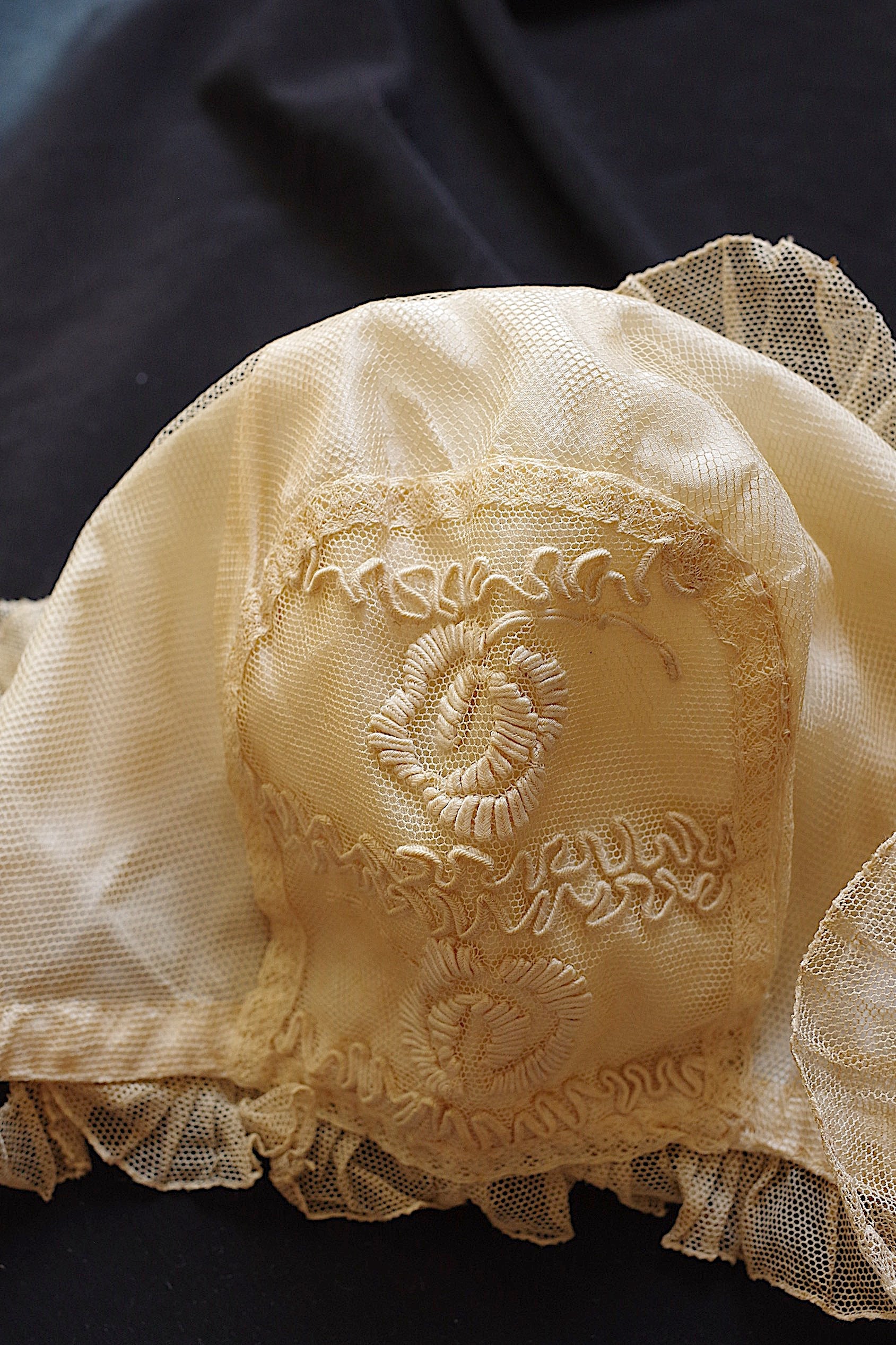アンティークレース dentelle ancienne　bonnet 2
