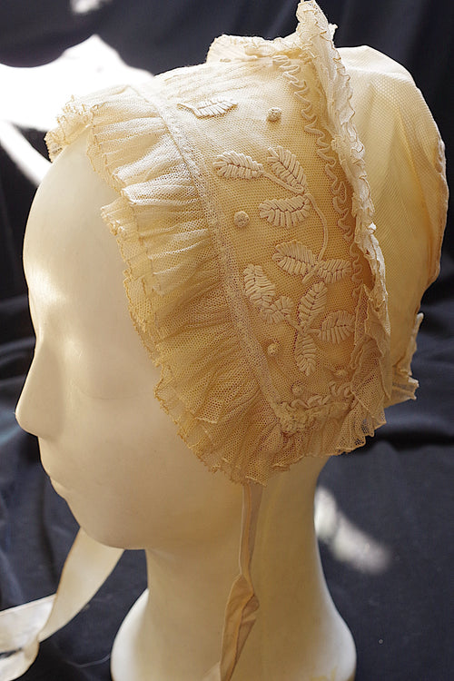 アンティークレース dentelle ancienne　bonnet 2