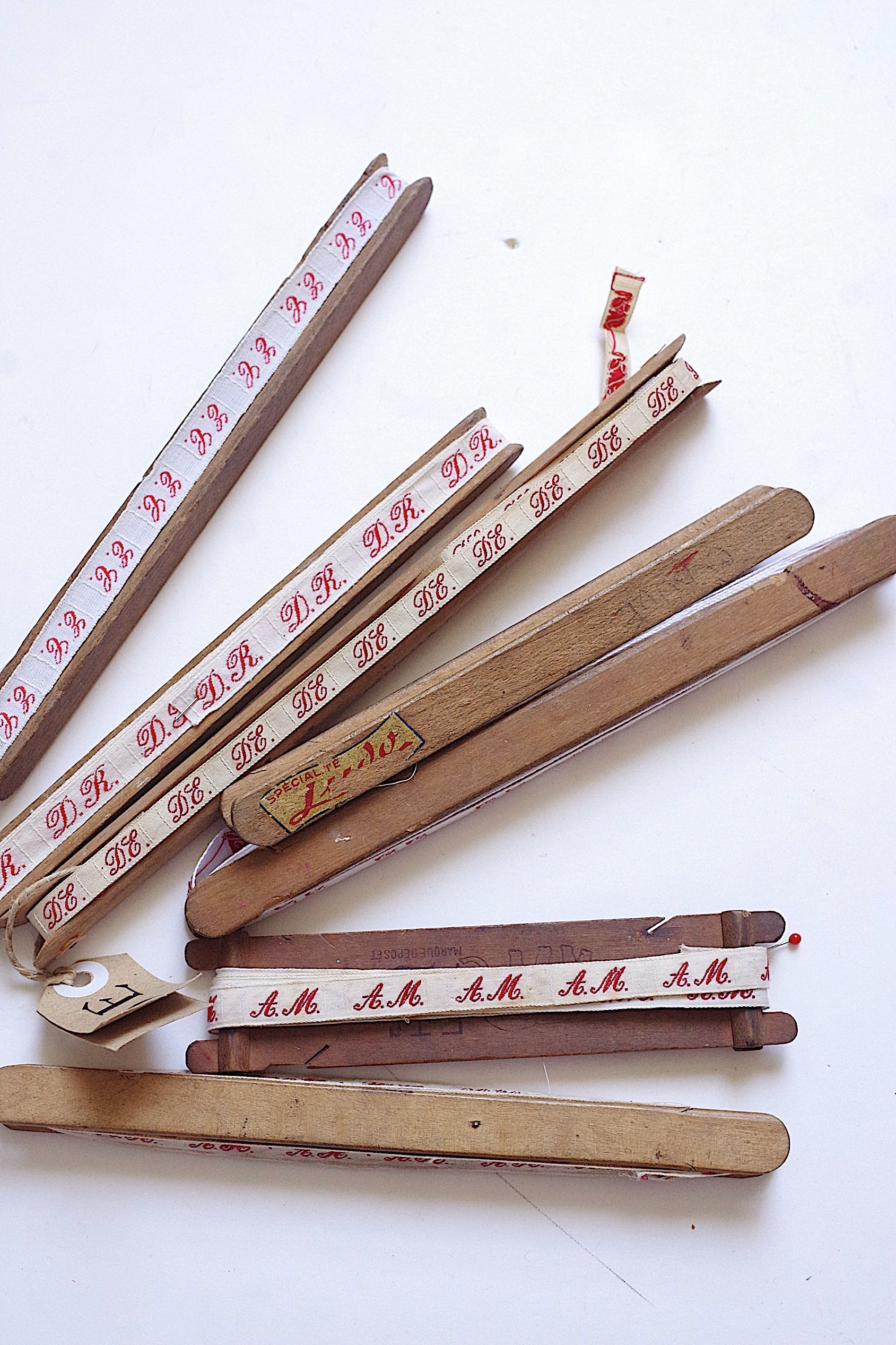 アンティークイニシャルテープ　Ruban adhésif monogramme ancien 1