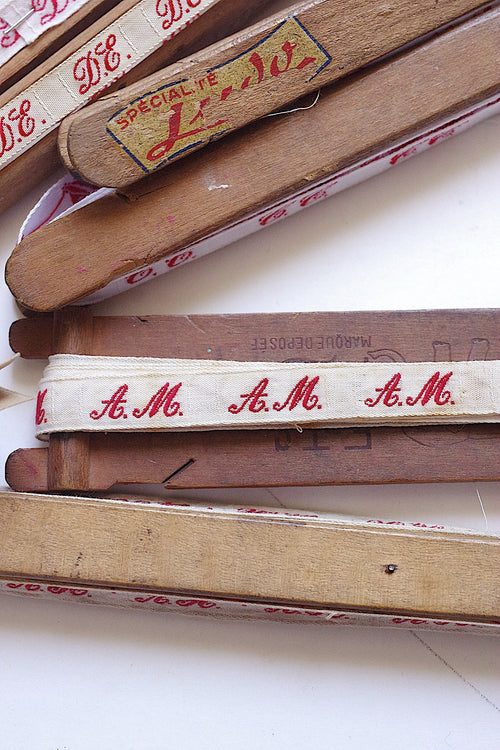 アンティークイニシャルテープ　Ruban adhésif monogramme ancien 1