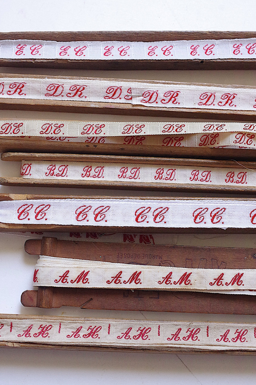アンティークイニシャルテープ　Ruban adhésif monogramme ancien 1