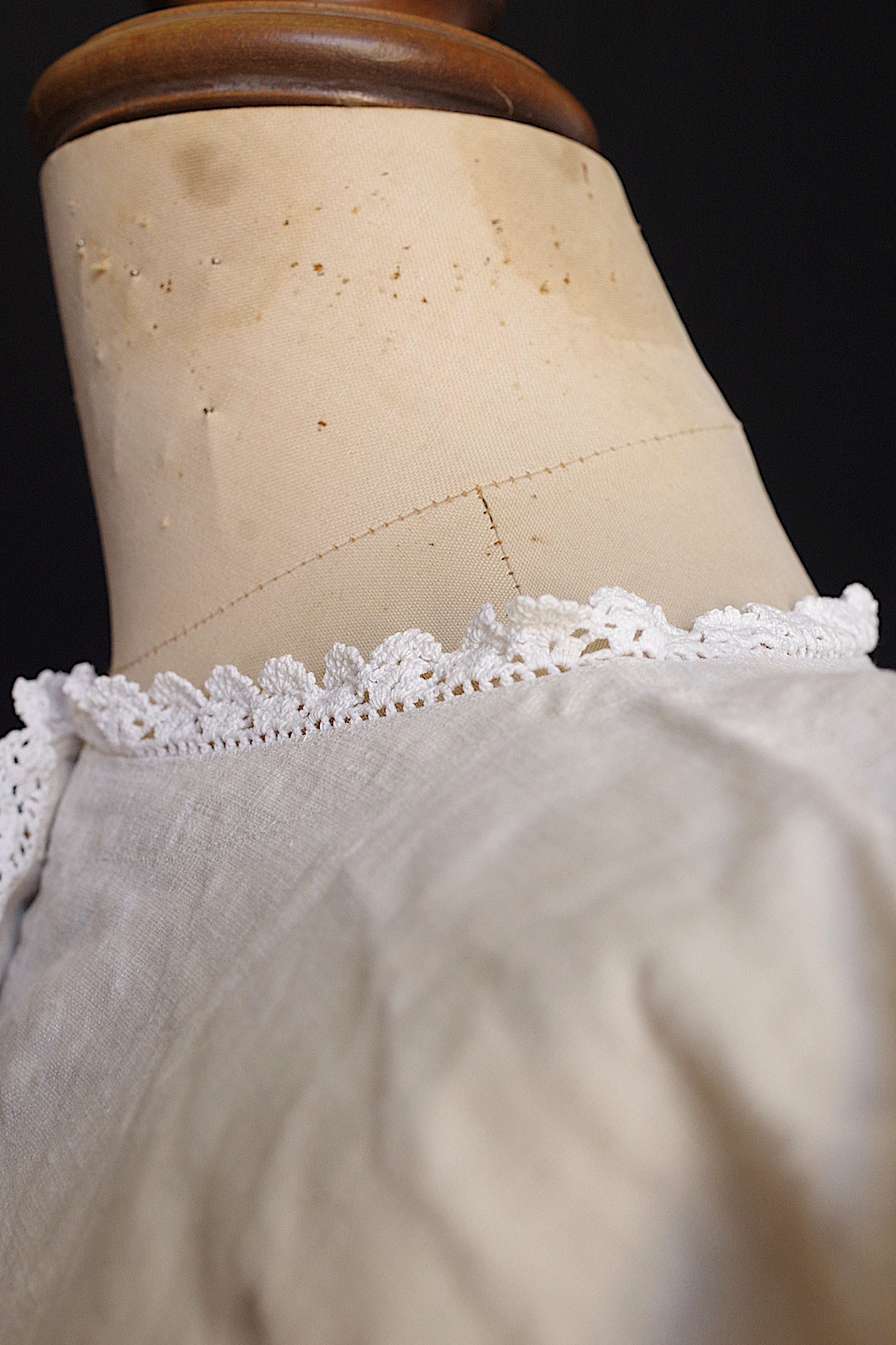 アンティークワンピース　vêtement antique dress リネン