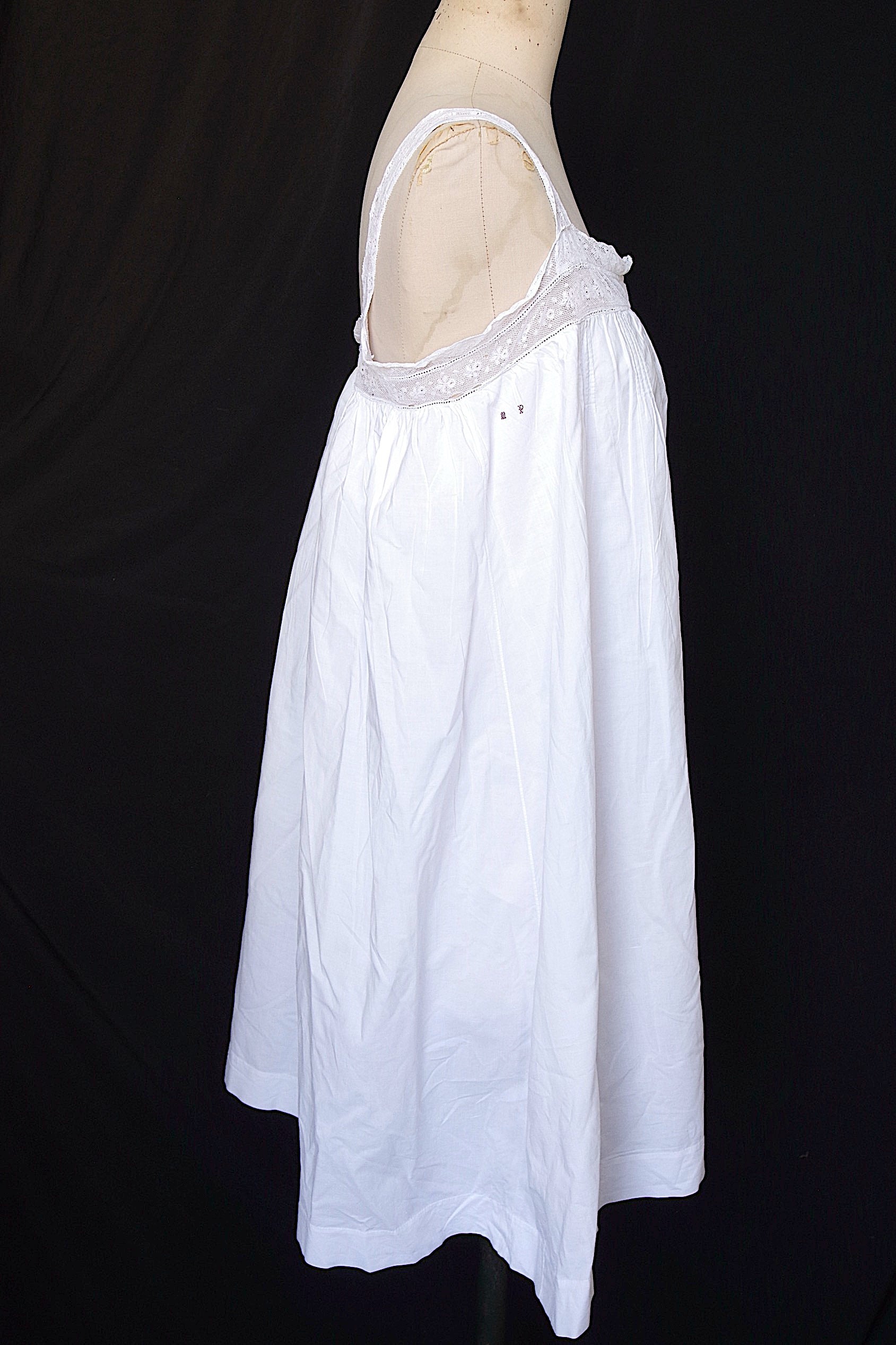 アンティークワンピース　vêtement antique dress コットン＋レース