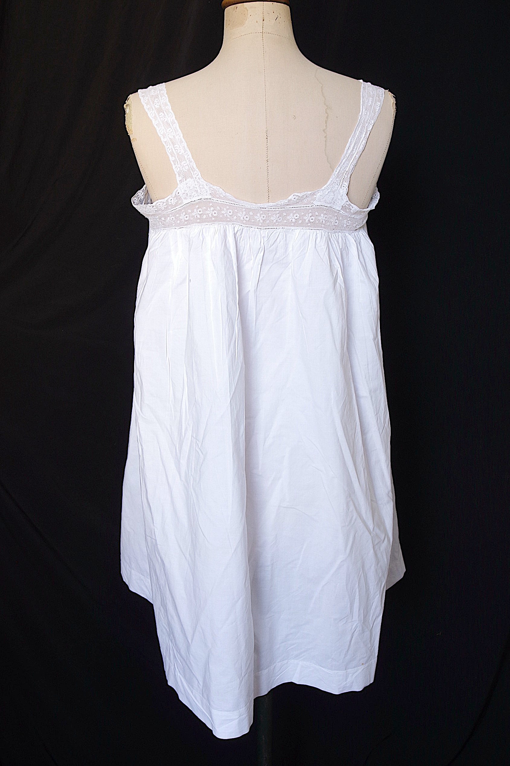 アンティークワンピース　vêtement antique dress コットン＋レース