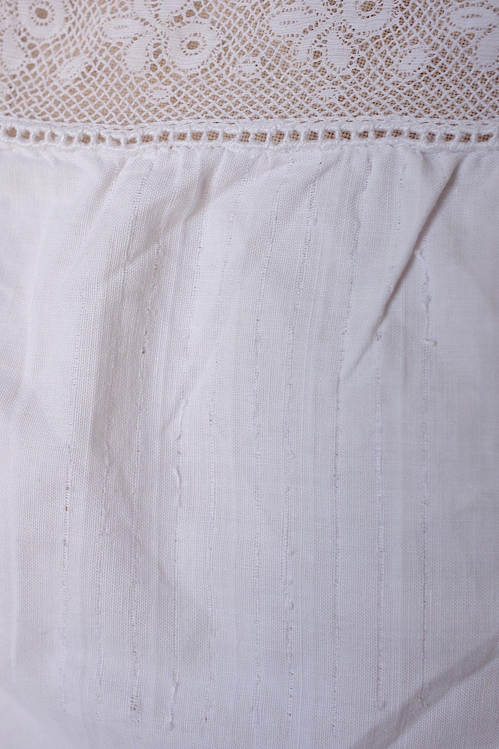 アンティークワンピース　vêtement antique dress コットン＋レース