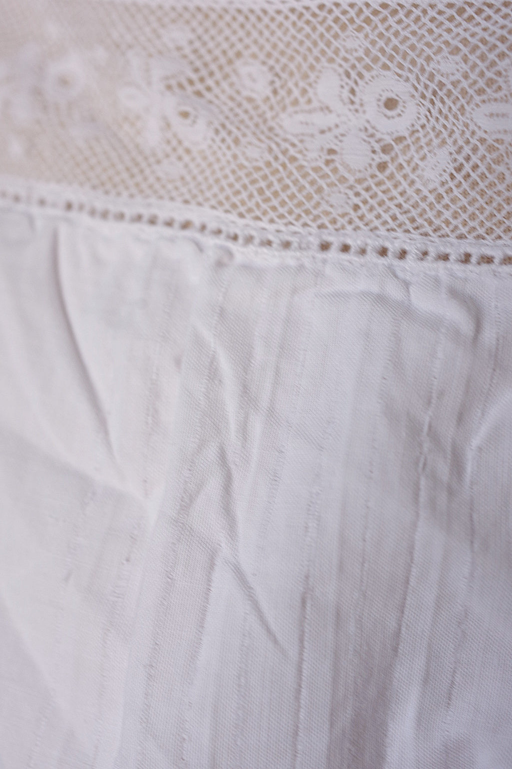 アンティークワンピース　vêtement antique dress コットン＋レース