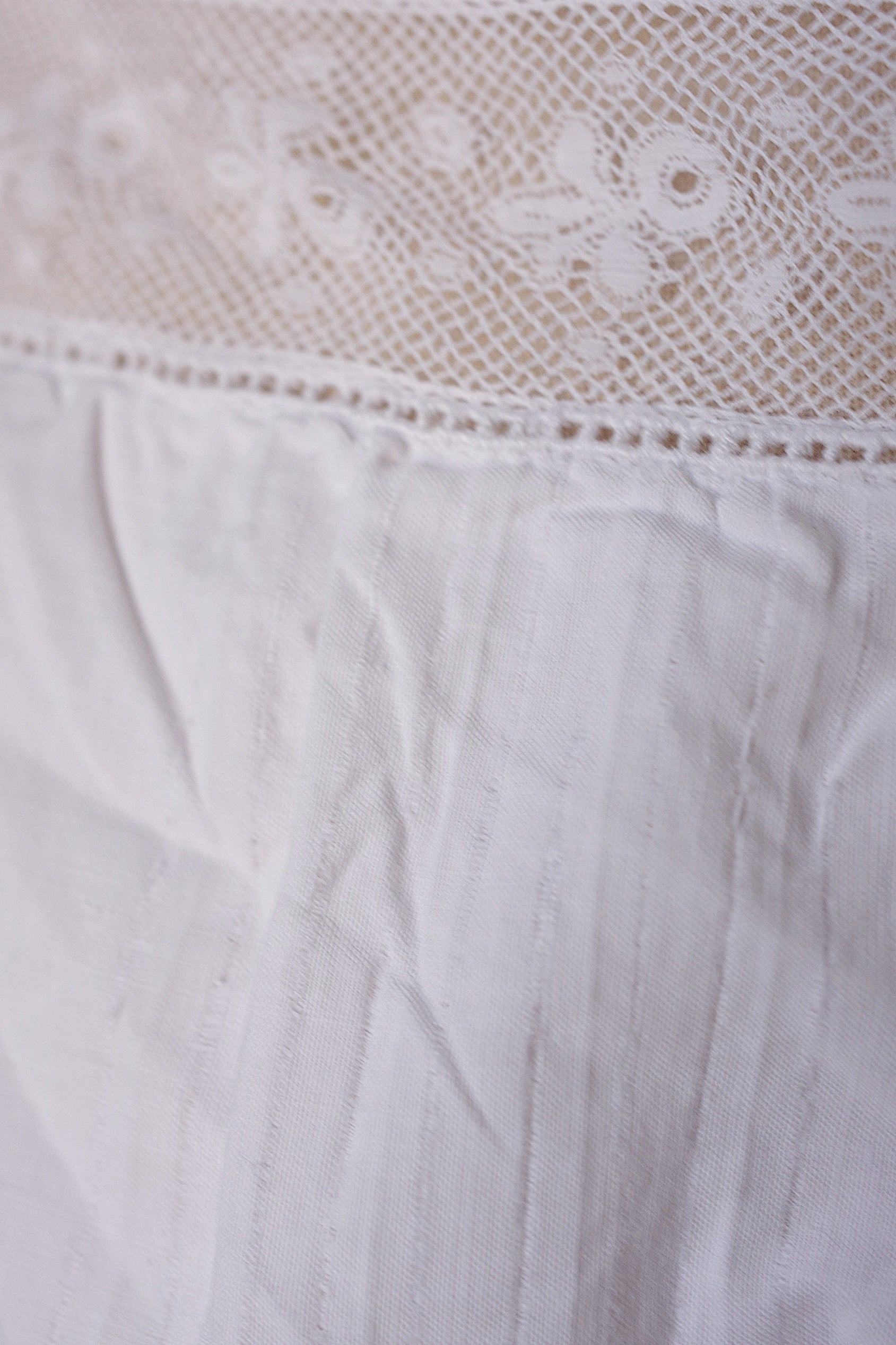 アンティークワンピース　vêtement antique dress コットン＋レース