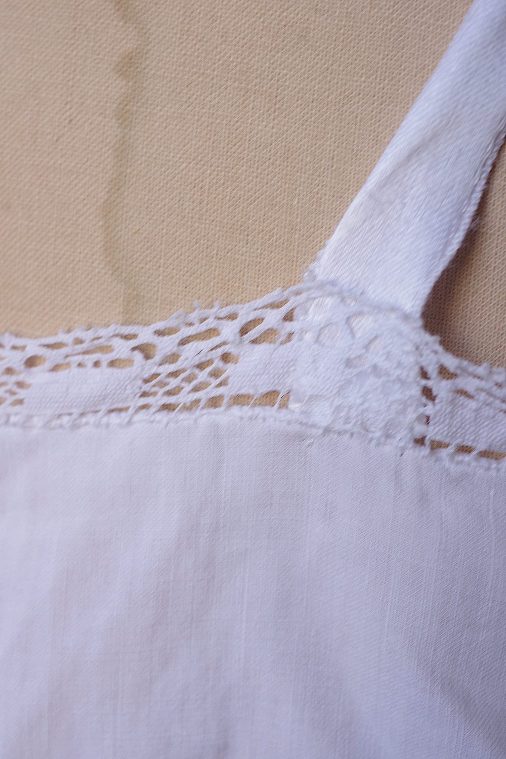 アンティークワンピース　vêtement antique dress コットン＋クロシェ