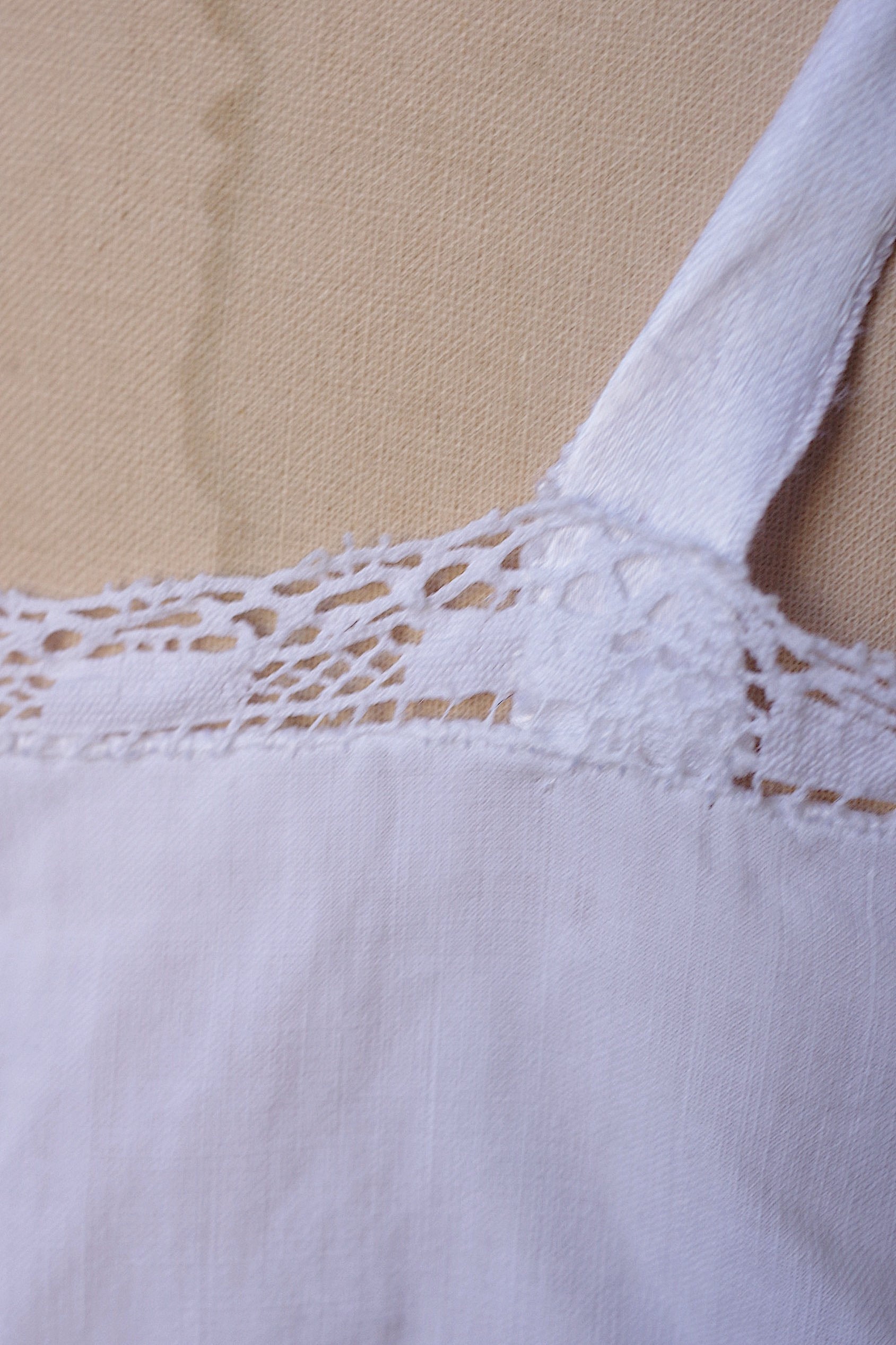 アンティークワンピース　vêtement antique dress コットン＋クロシェ