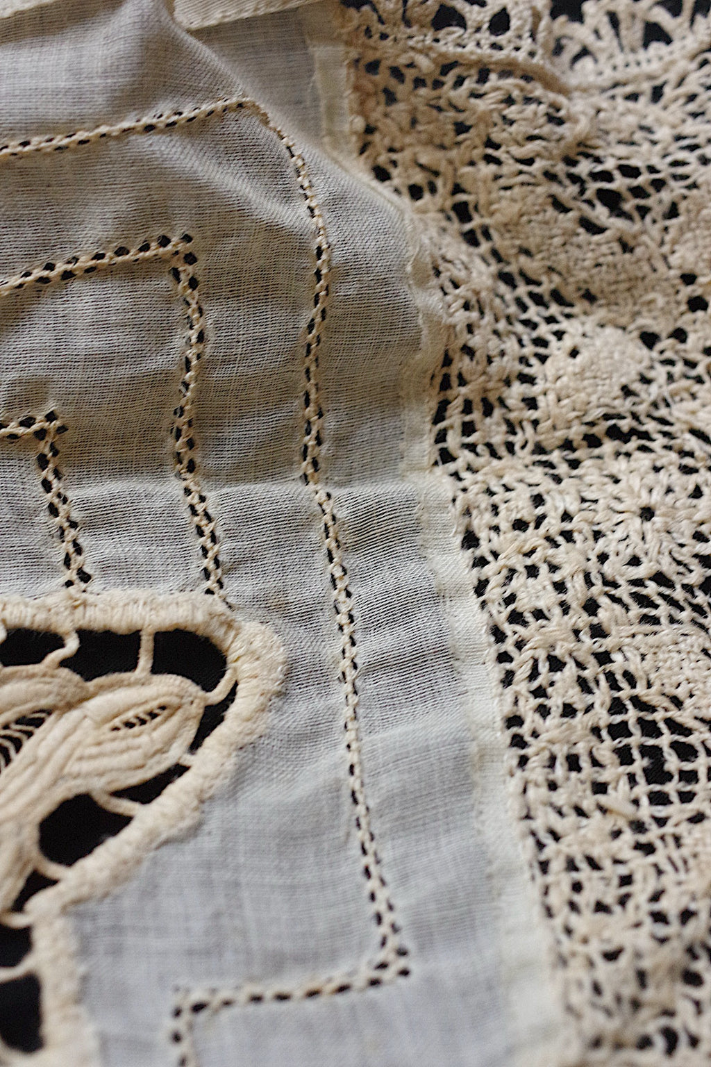 アンティークレース dentelle ancienne 素材用　lots3