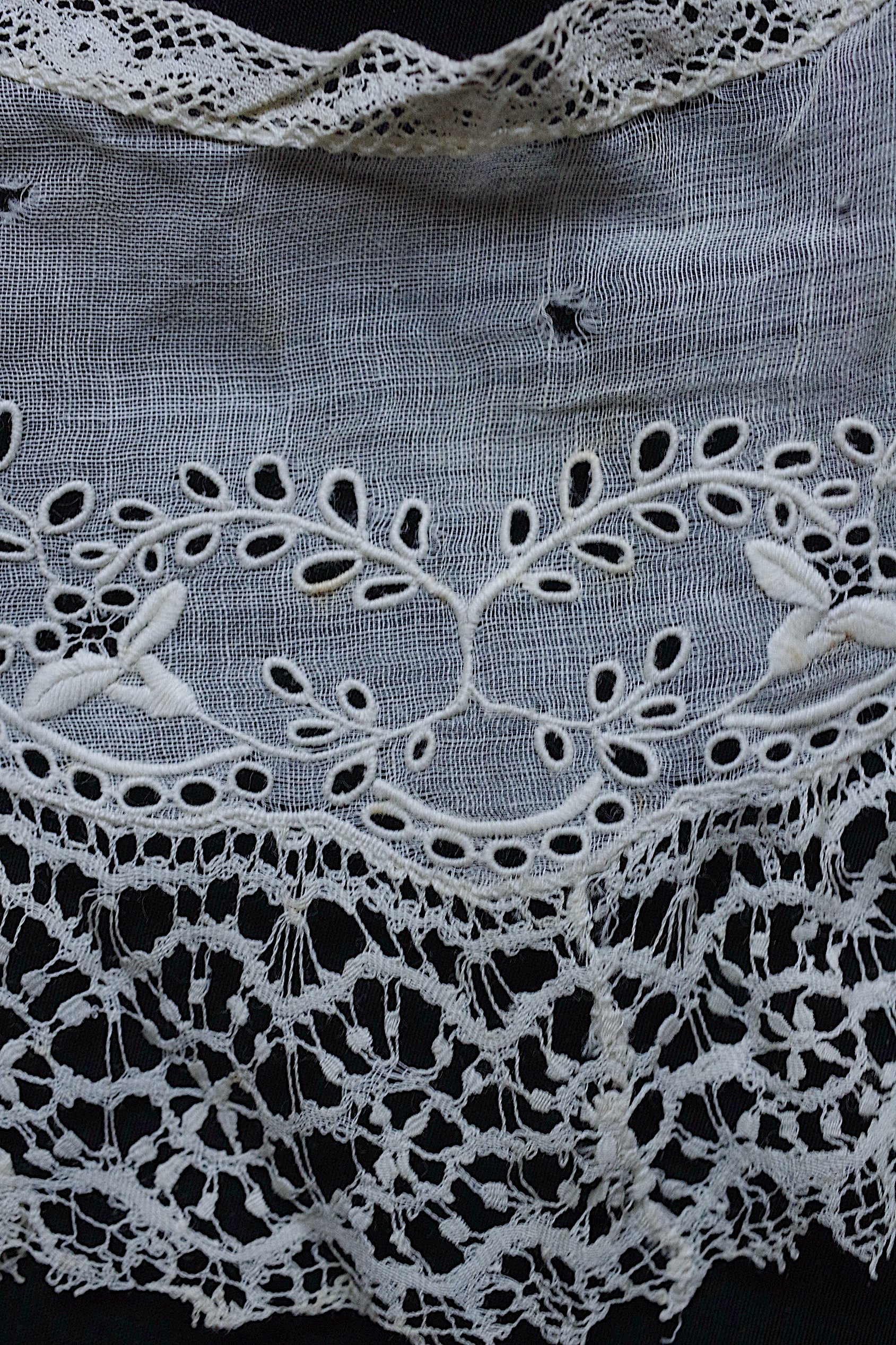 アンティークレース dentelle ancienne 小さな襟lots1