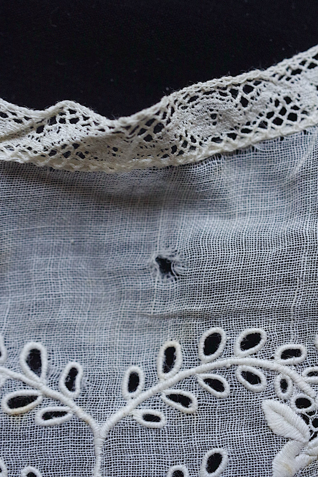 アンティークレース dentelle ancienne 小さな襟lots1