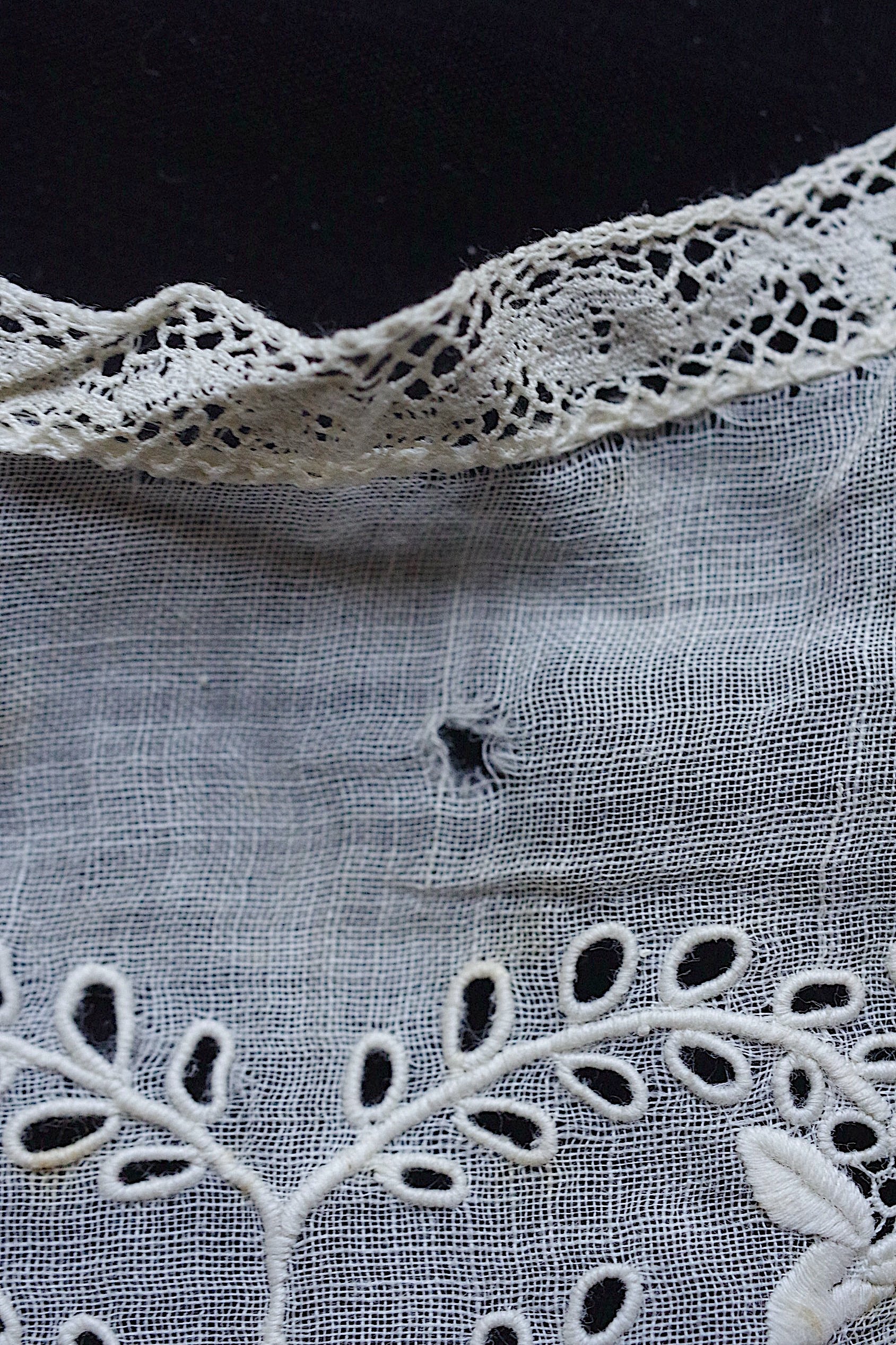 アンティークレース dentelle ancienne 小さな襟lots1