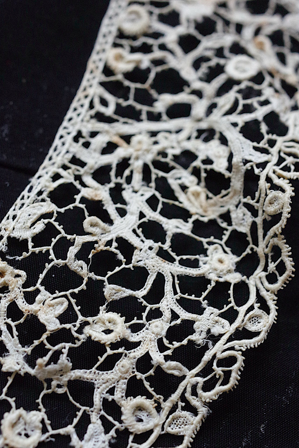 アンティークレース dentelle ancienne 小さな襟lots2