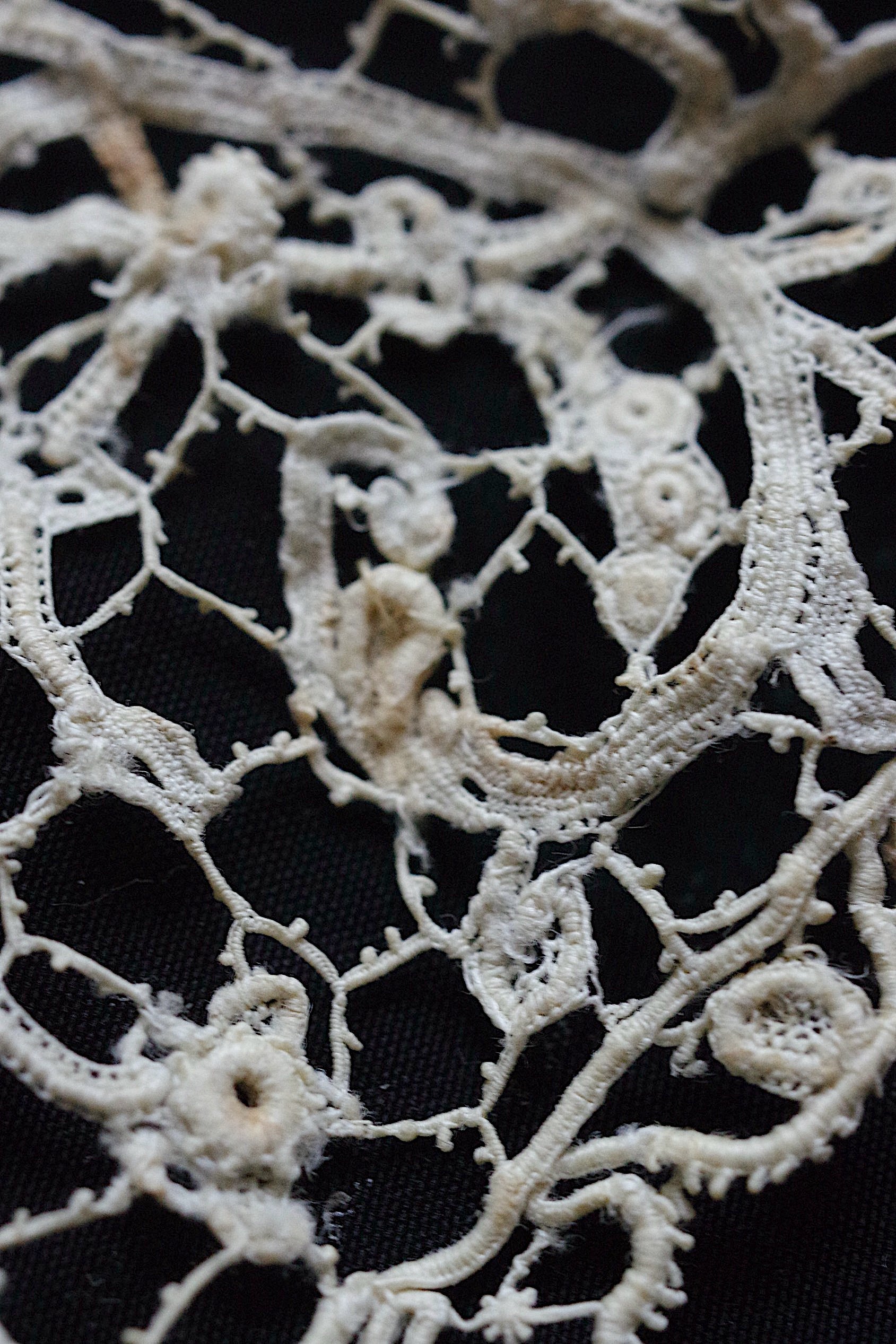 アンティークレース dentelle ancienne 小さな襟lots2