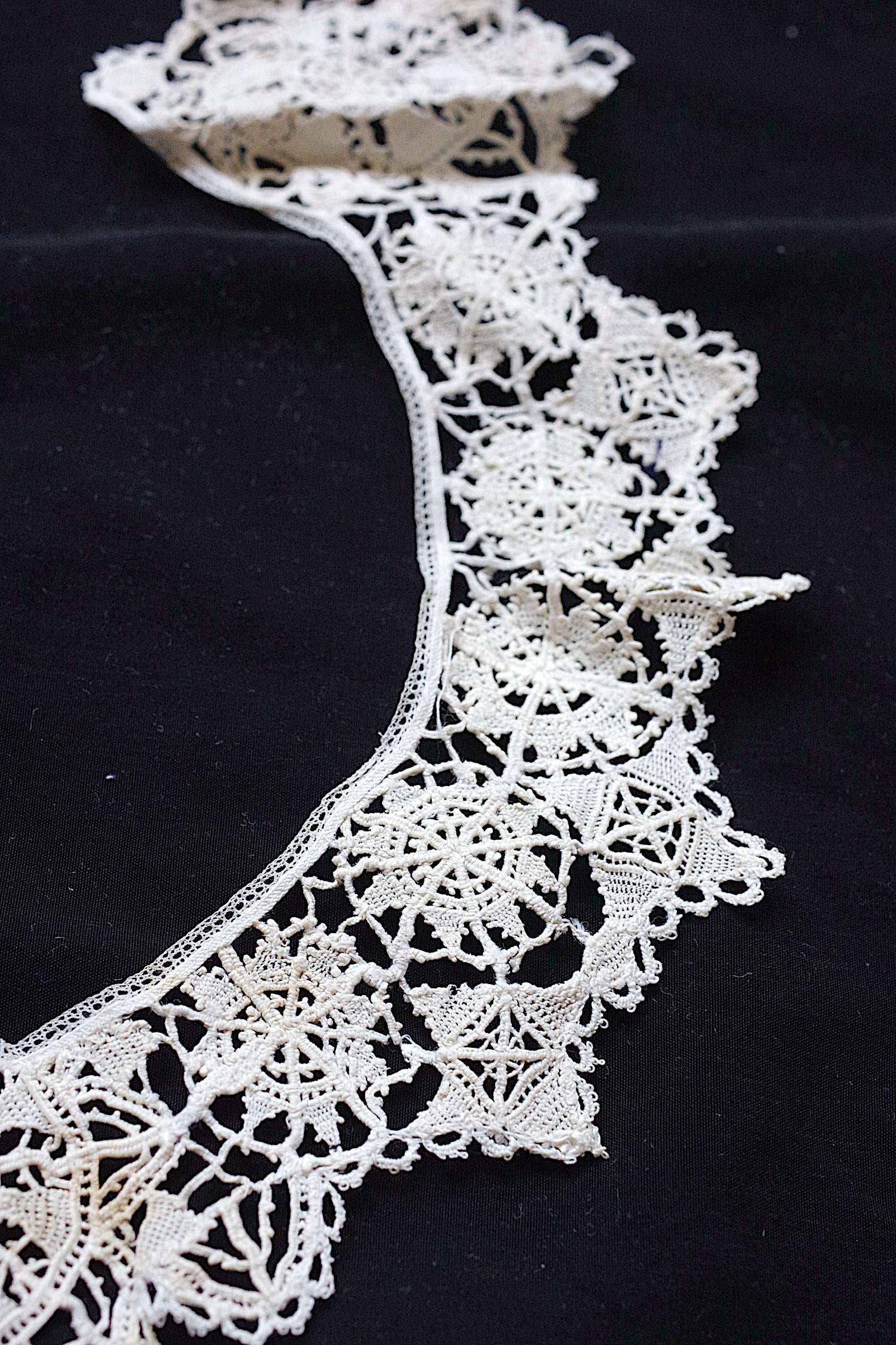 アンティークレース dentelle ancienne 小さな襟lots2