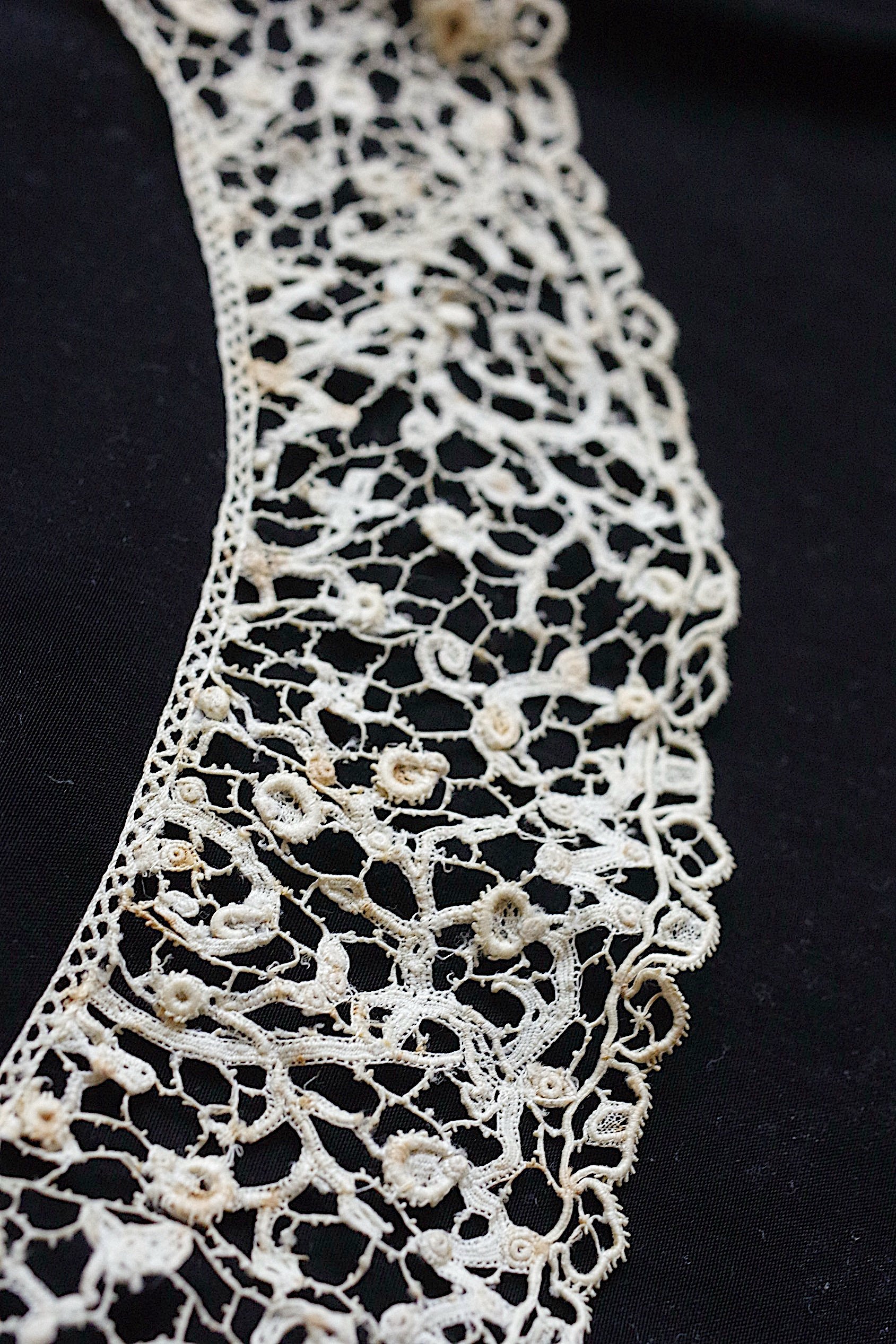 アンティークレース dentelle ancienne 小さな襟lots2