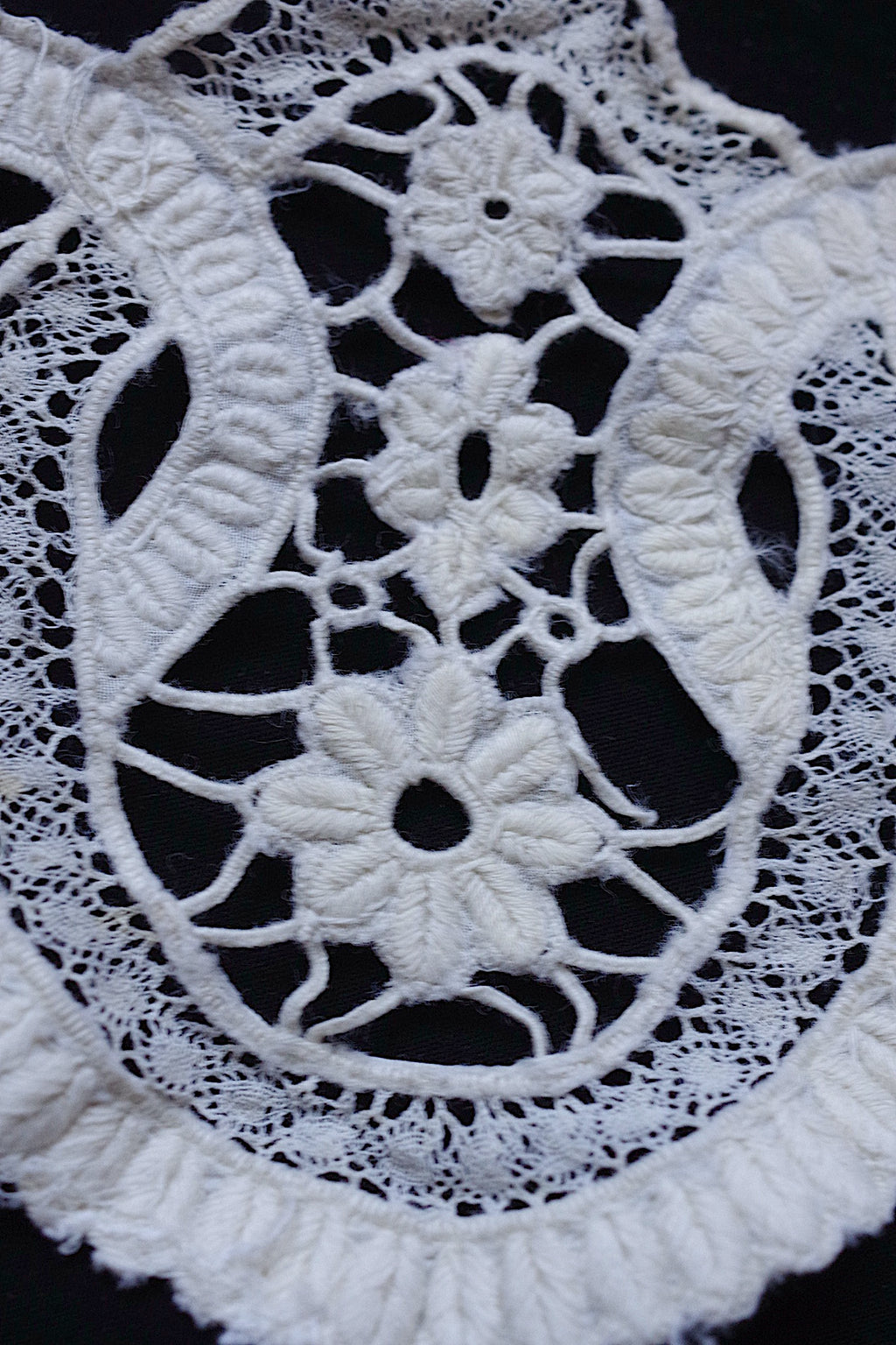 アンティークレース dentelle ancienne 小さな襟lots3