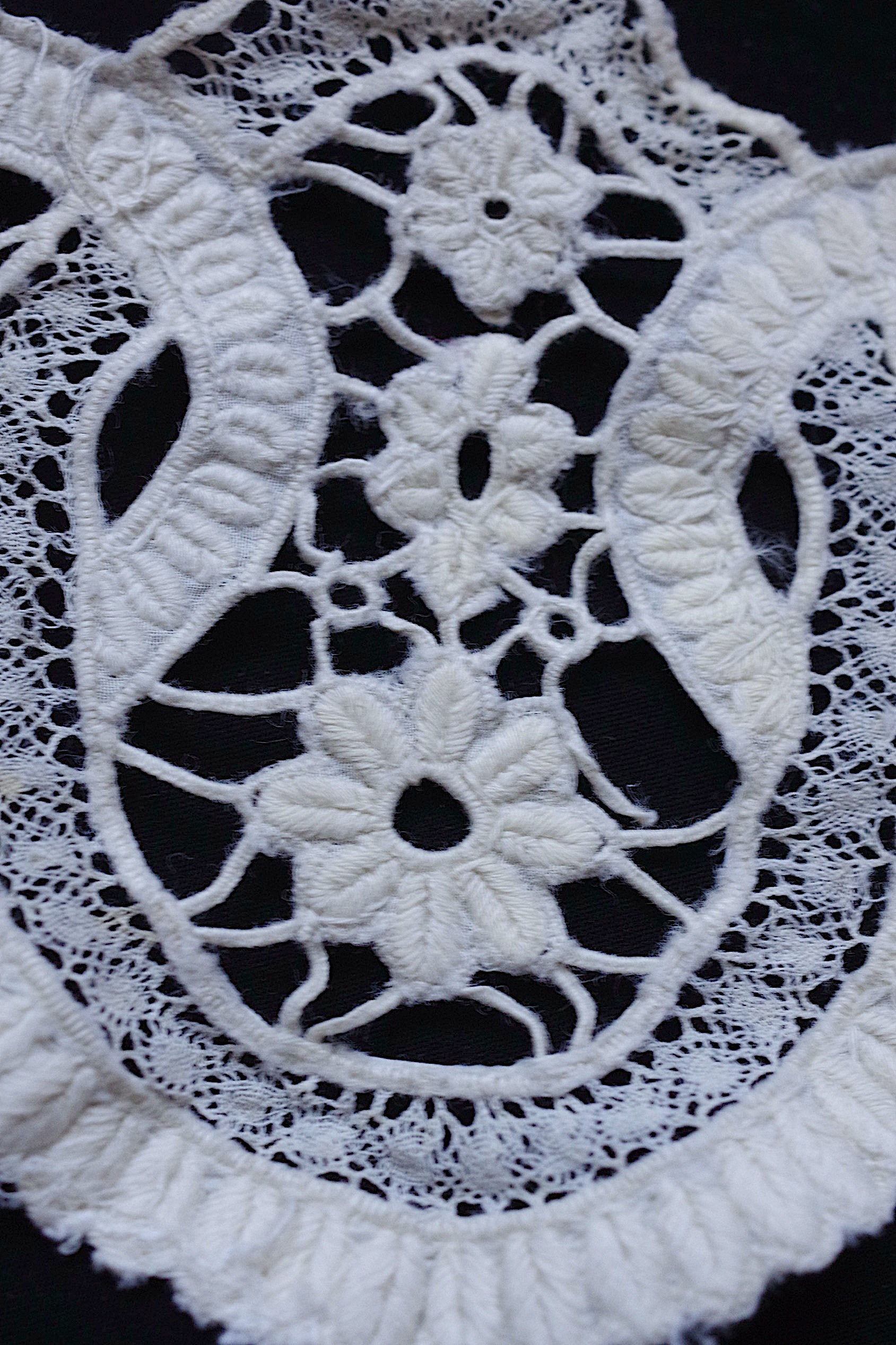 アンティークレース dentelle ancienne 小さな襟lots3