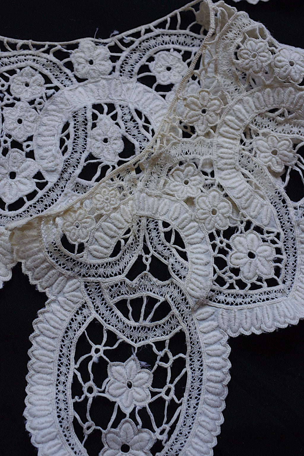 アンティークレース dentelle ancienne 小さな襟lots3