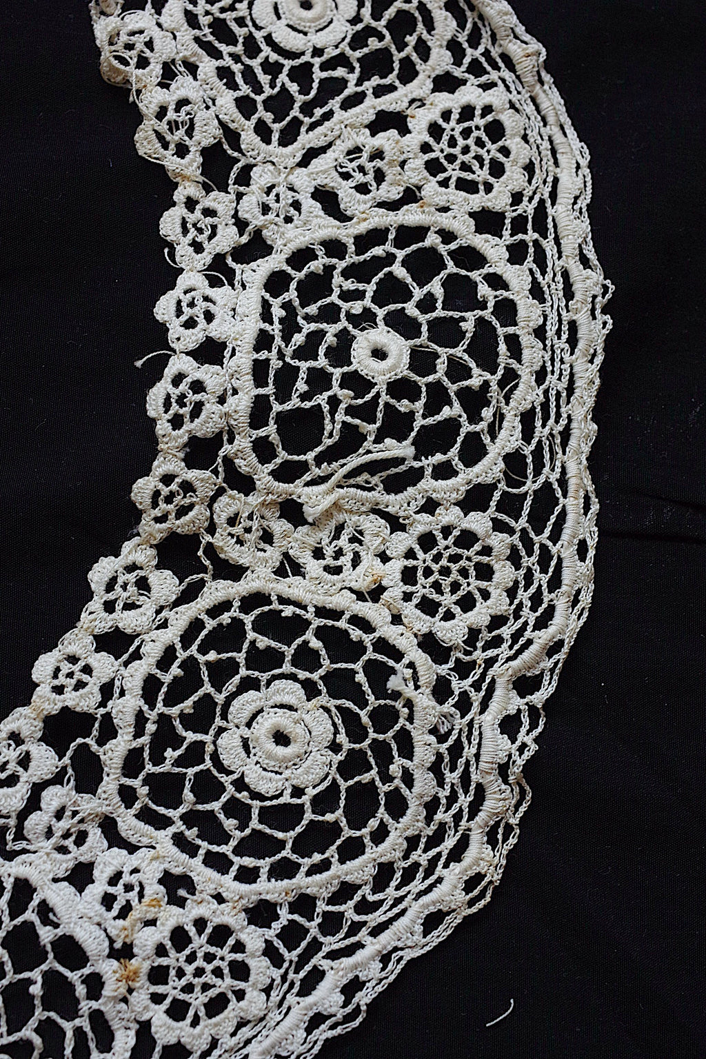 アンティークレース dentelle ancienne 小さな襟lots3